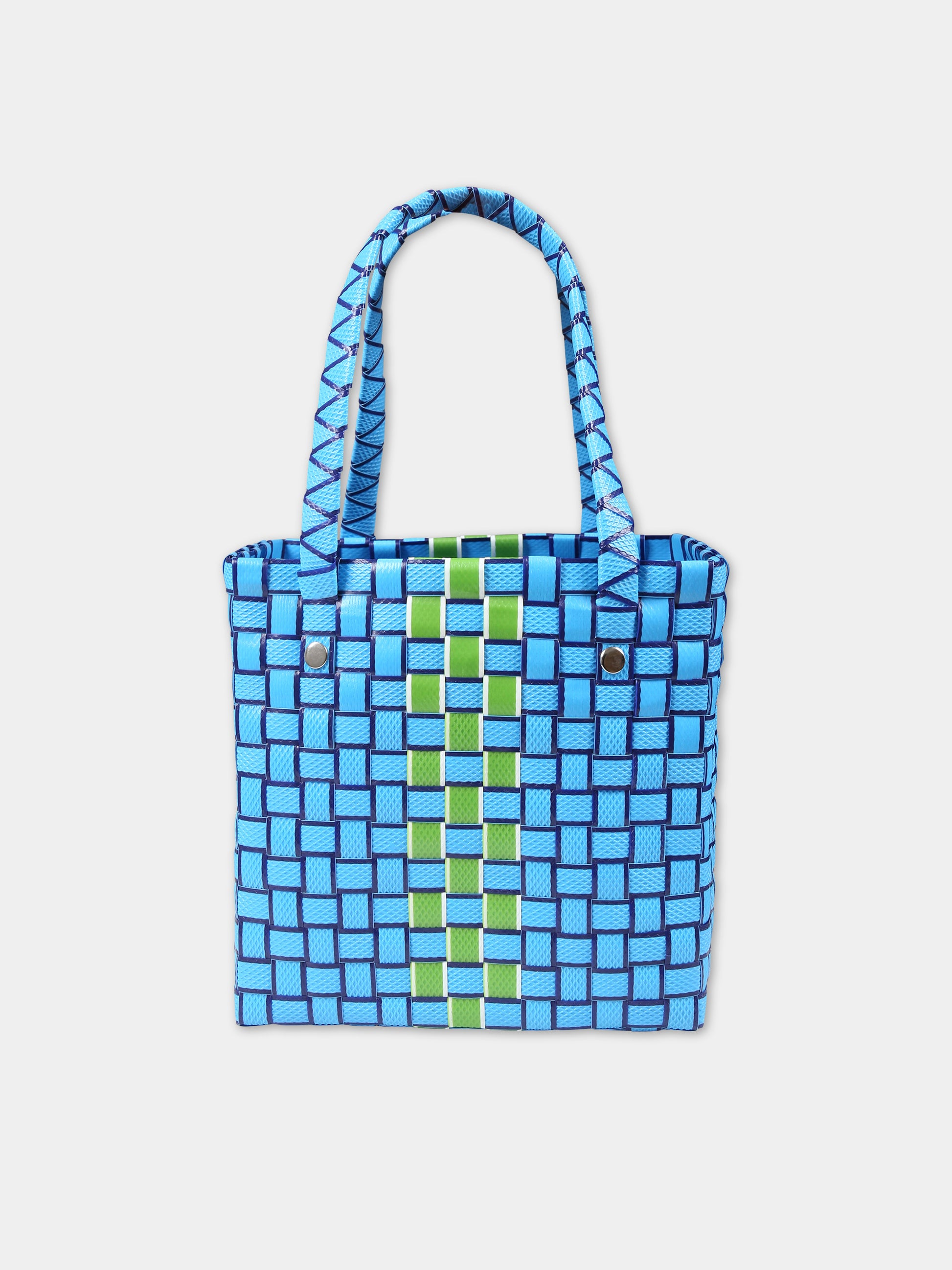 Borsa azzurra per bambina con logo,Marni Kids,M00638 M00IW MW73F 0M848