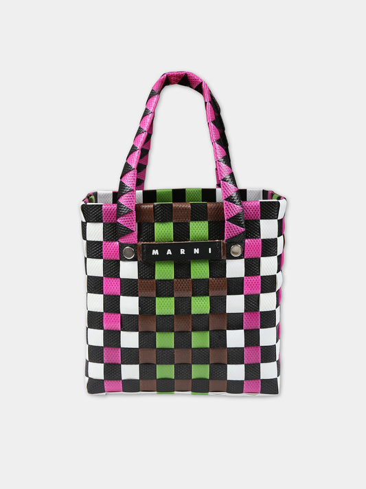 Borsa muticolor per bambina con logo,Marni Kids,M00178 M00IW MW55F 0M340