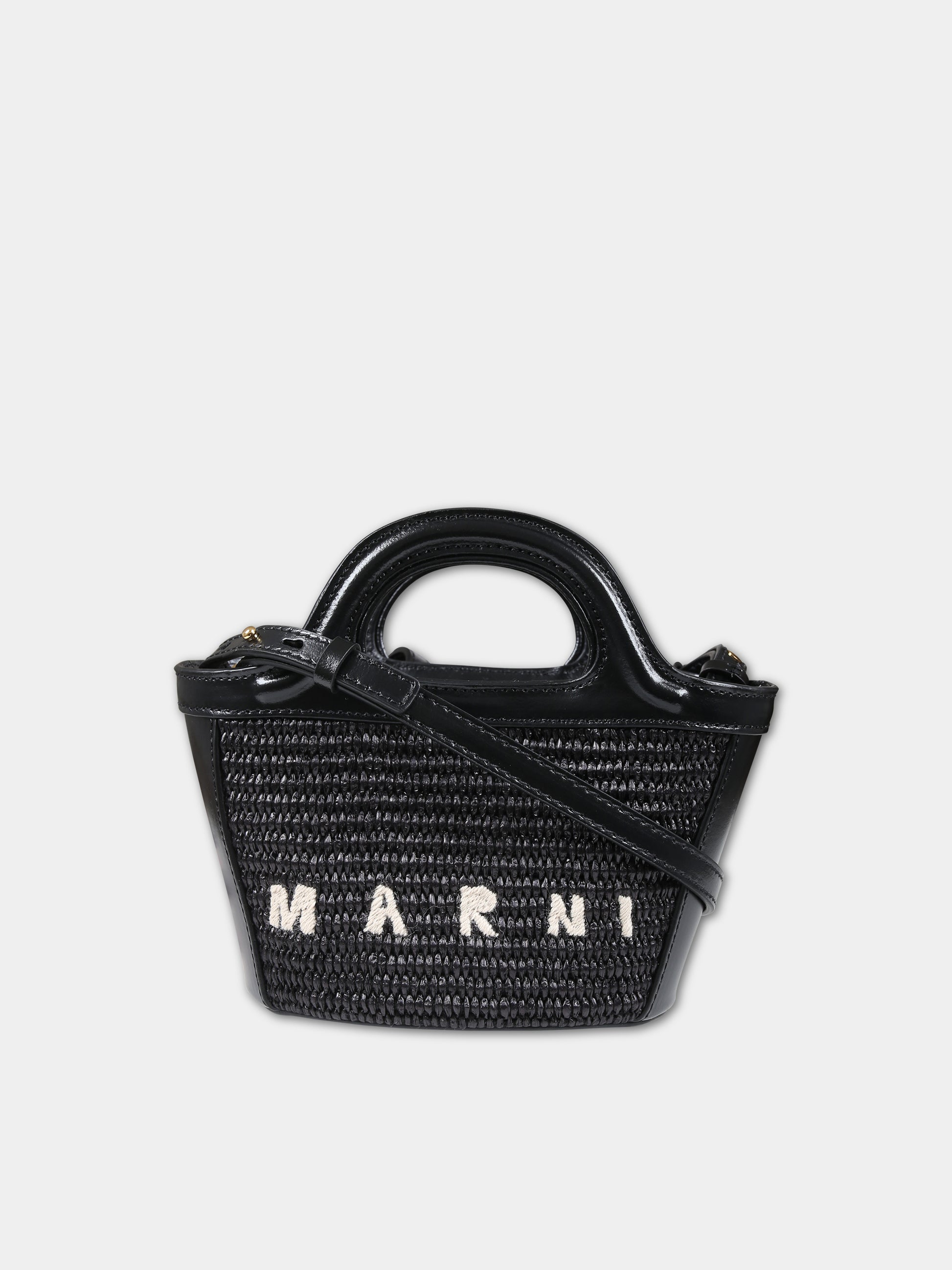 Borsa nera per bambina con logo,Marni Kids,M01161 P3860 00N99