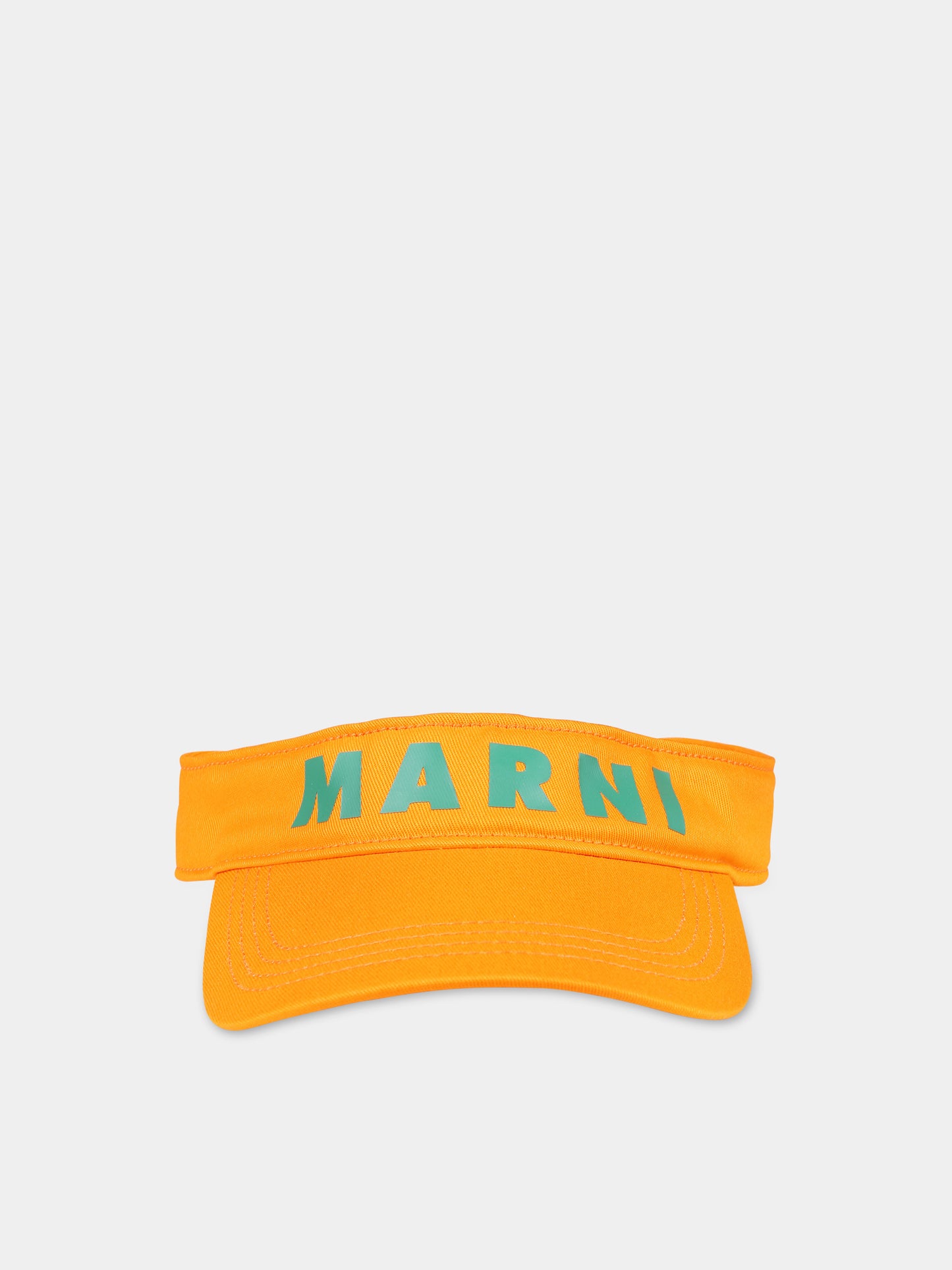 Cappello con visiera arancione per bambina,Marni Kids,M01117 M00J2 MF30U 0M429