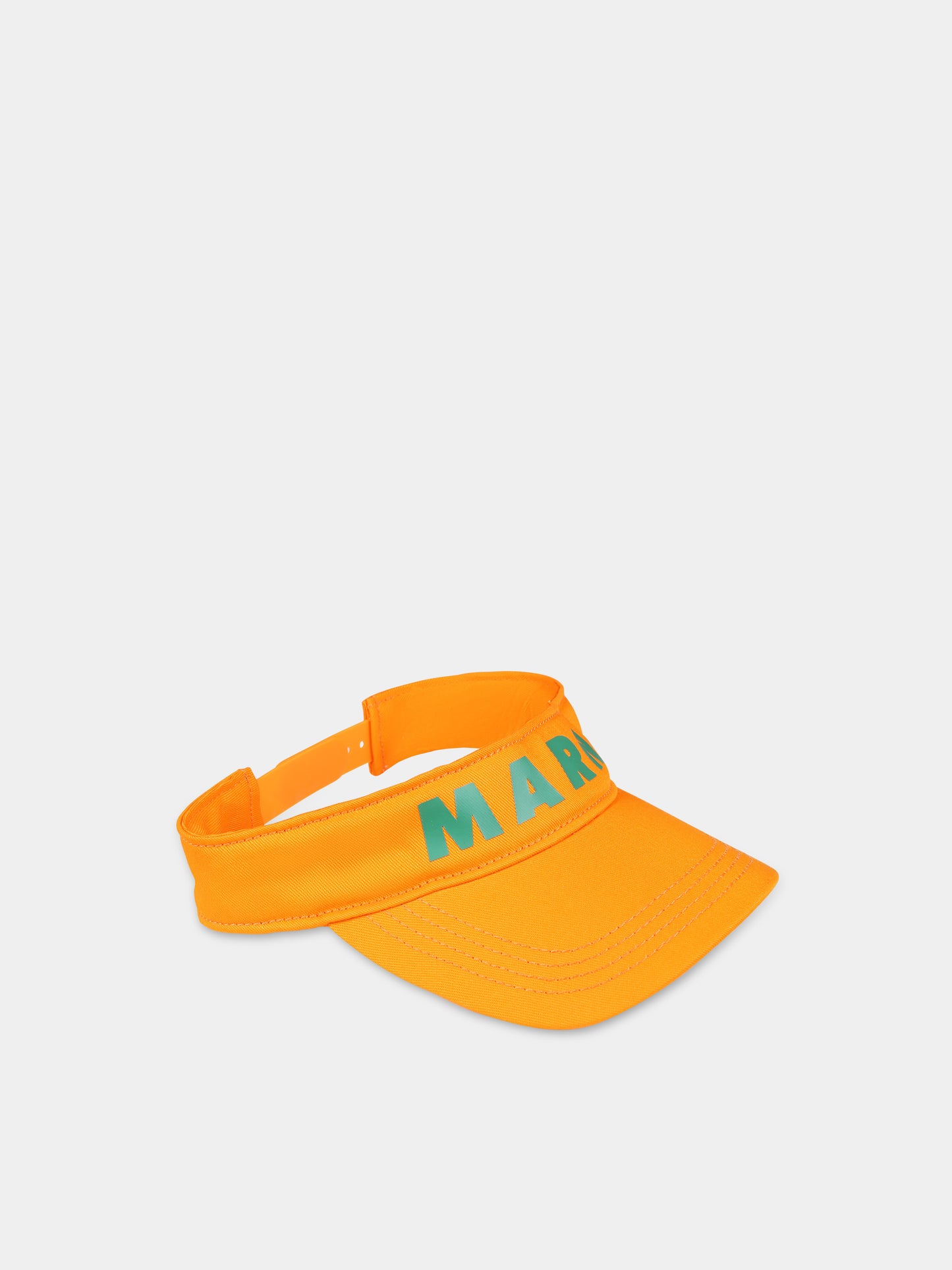 Cappello con visiera arancione per bambina,Marni Kids,M01117 M00J2 MF30U 0M429
