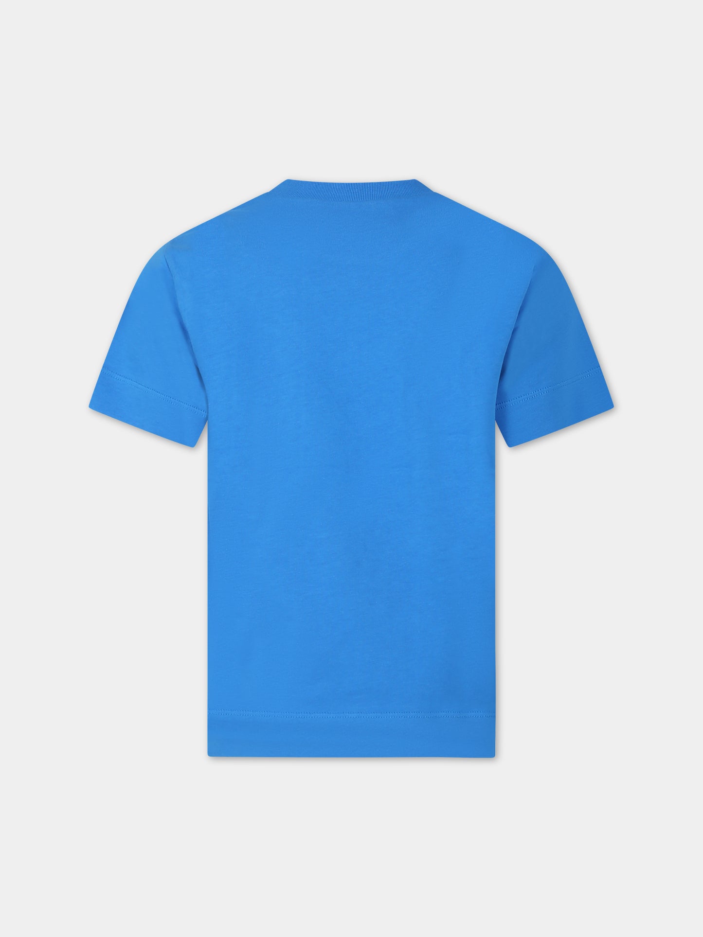 T-shirt azzurra per bambini con logo,Marni Kids,M002MV M00HZ MT135U 0M846