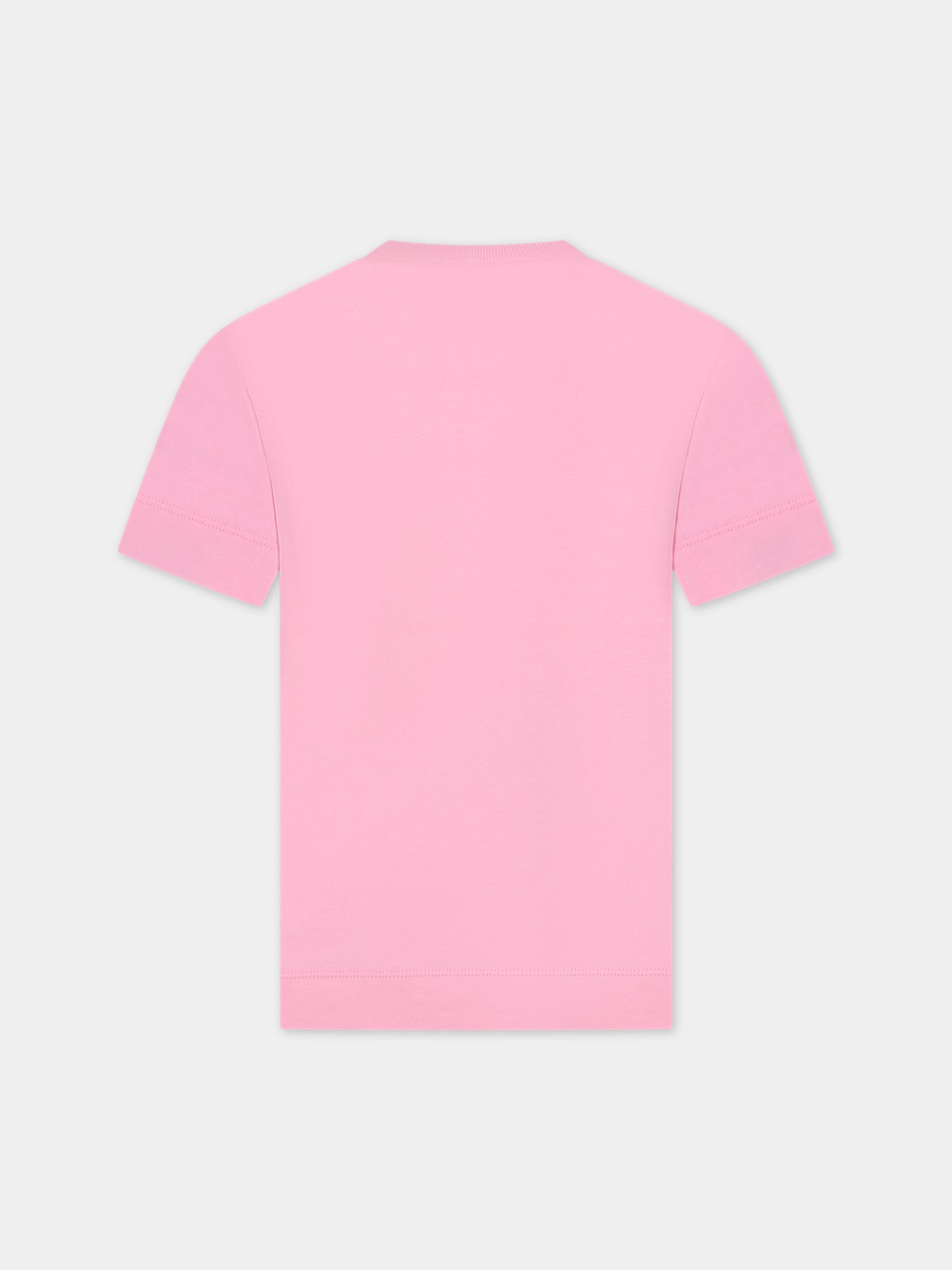 T-shirt rosa per bambina con logo,Marni Kids,M002MV M00HZ MT135U 0M340