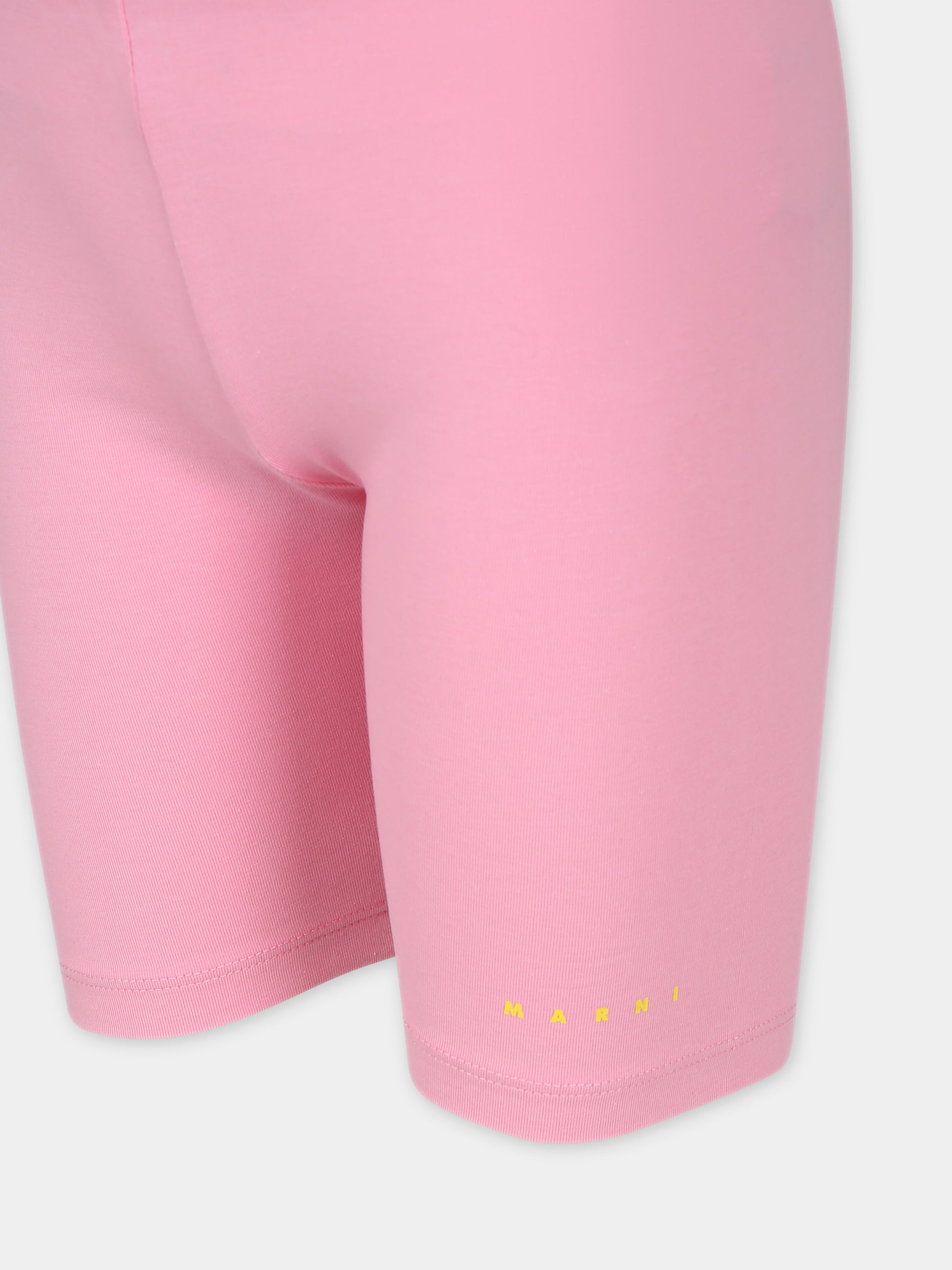 Shorts sportivi rosa per bambina,Marni Kids,M01030 M00LE MP137F 0M340
