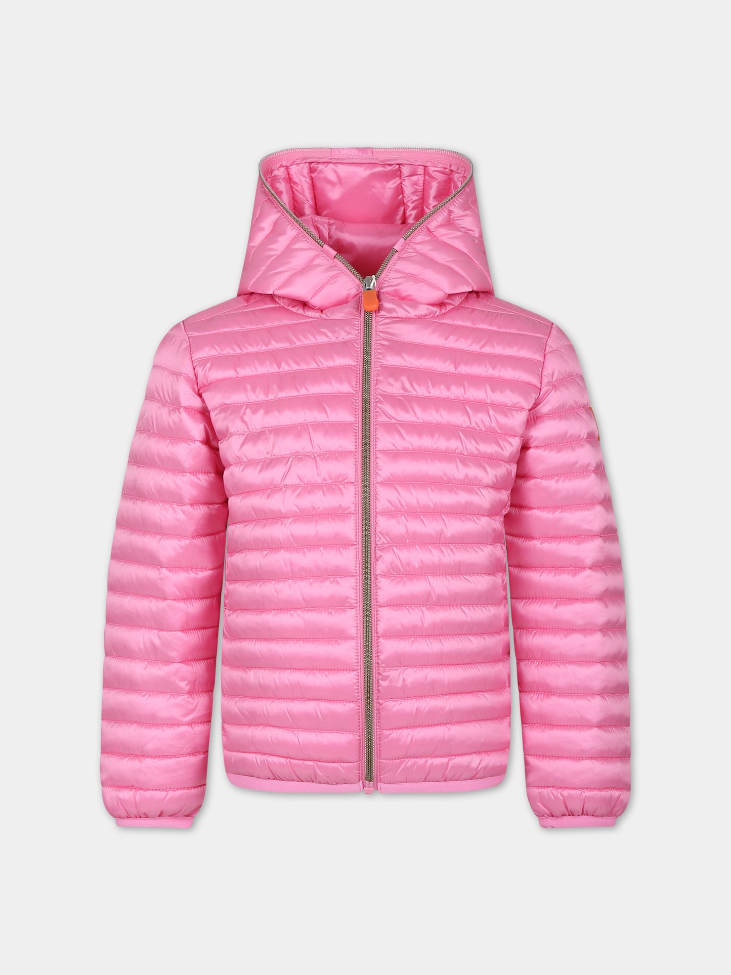 Piumino Rosy rosa per bambina con logo,Save The Duck Kids,J32310G IRIS18 80018
