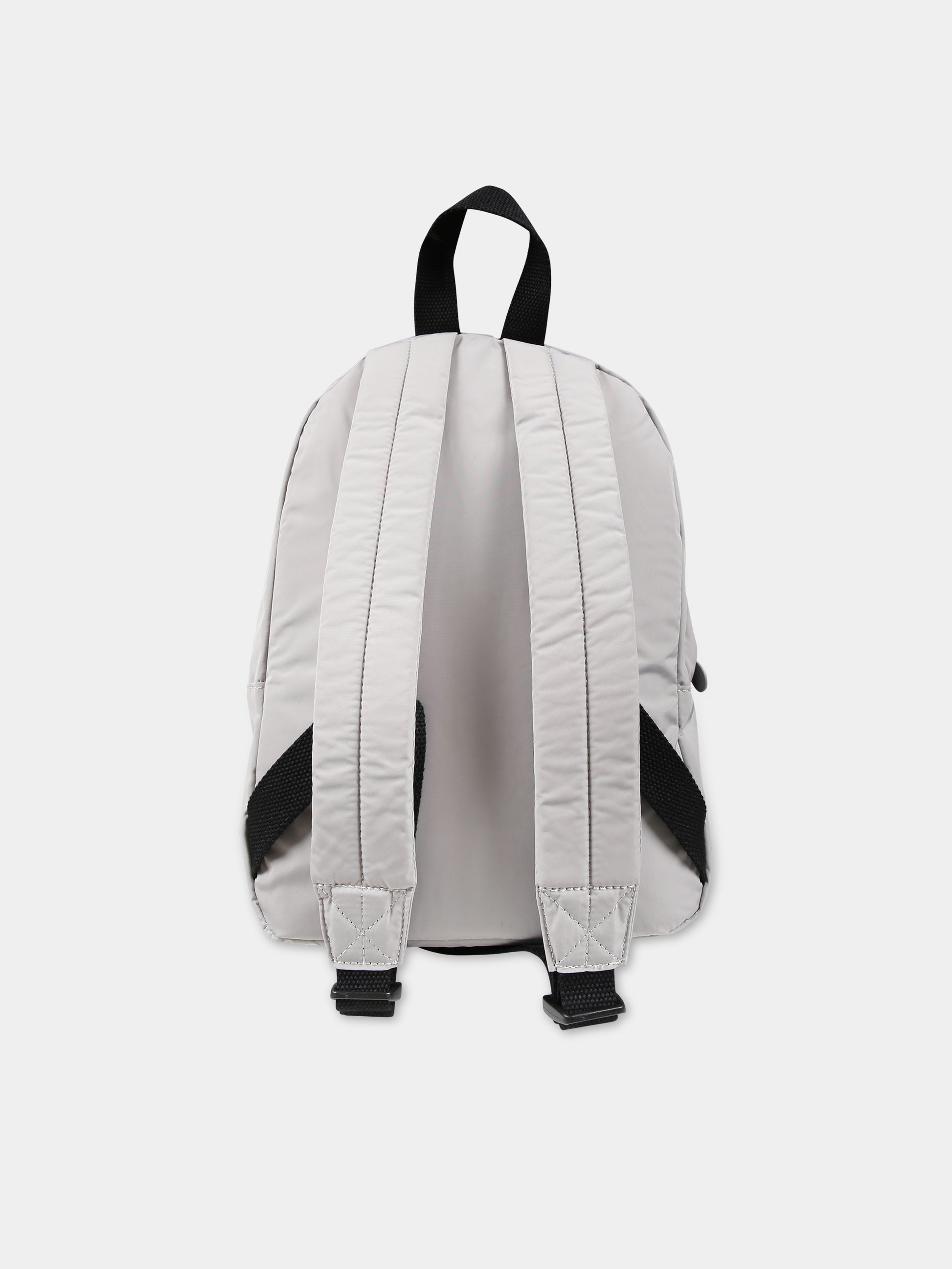 Zaino grigio per bambino con squalo,Stella Mccartney Kids,TU0P28 Z0537 909