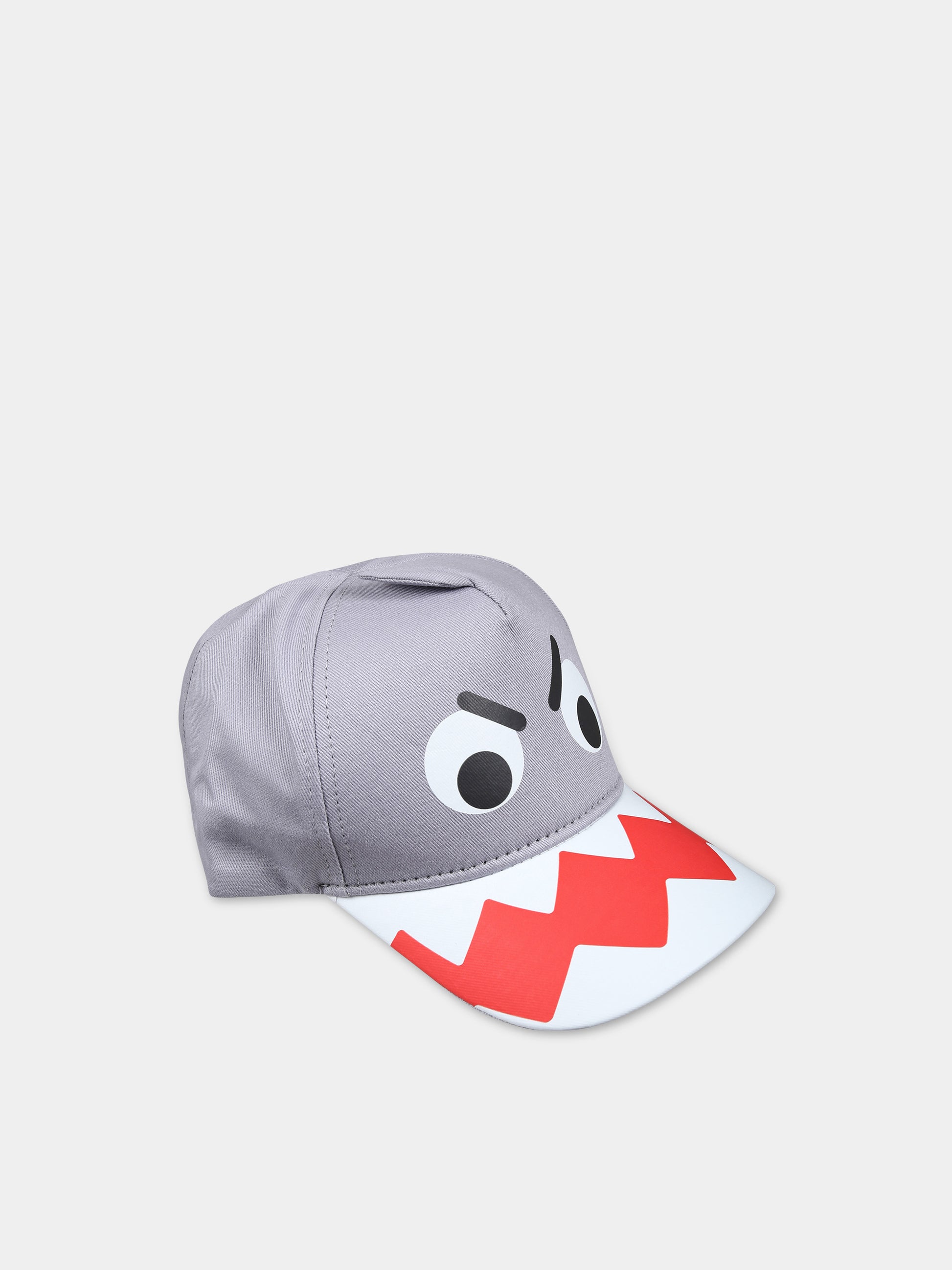 Cappello grigio per bambino con stampa,Stella Mccartney Kids,TU0P07 Z0156 906