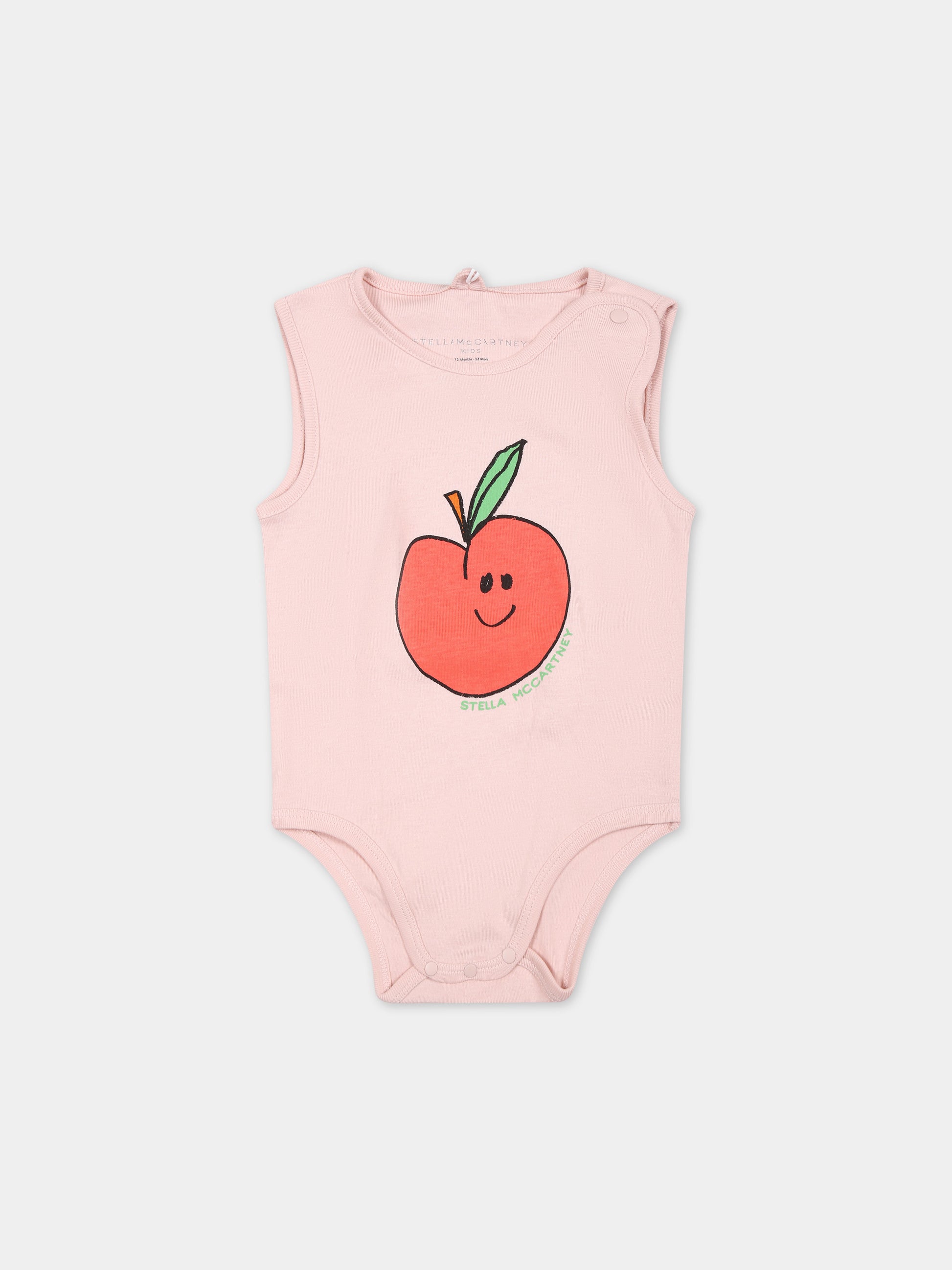 Set body multicolor per neonata con mele,Stella Mccartney Kids,TUB009 Z1784 704MC