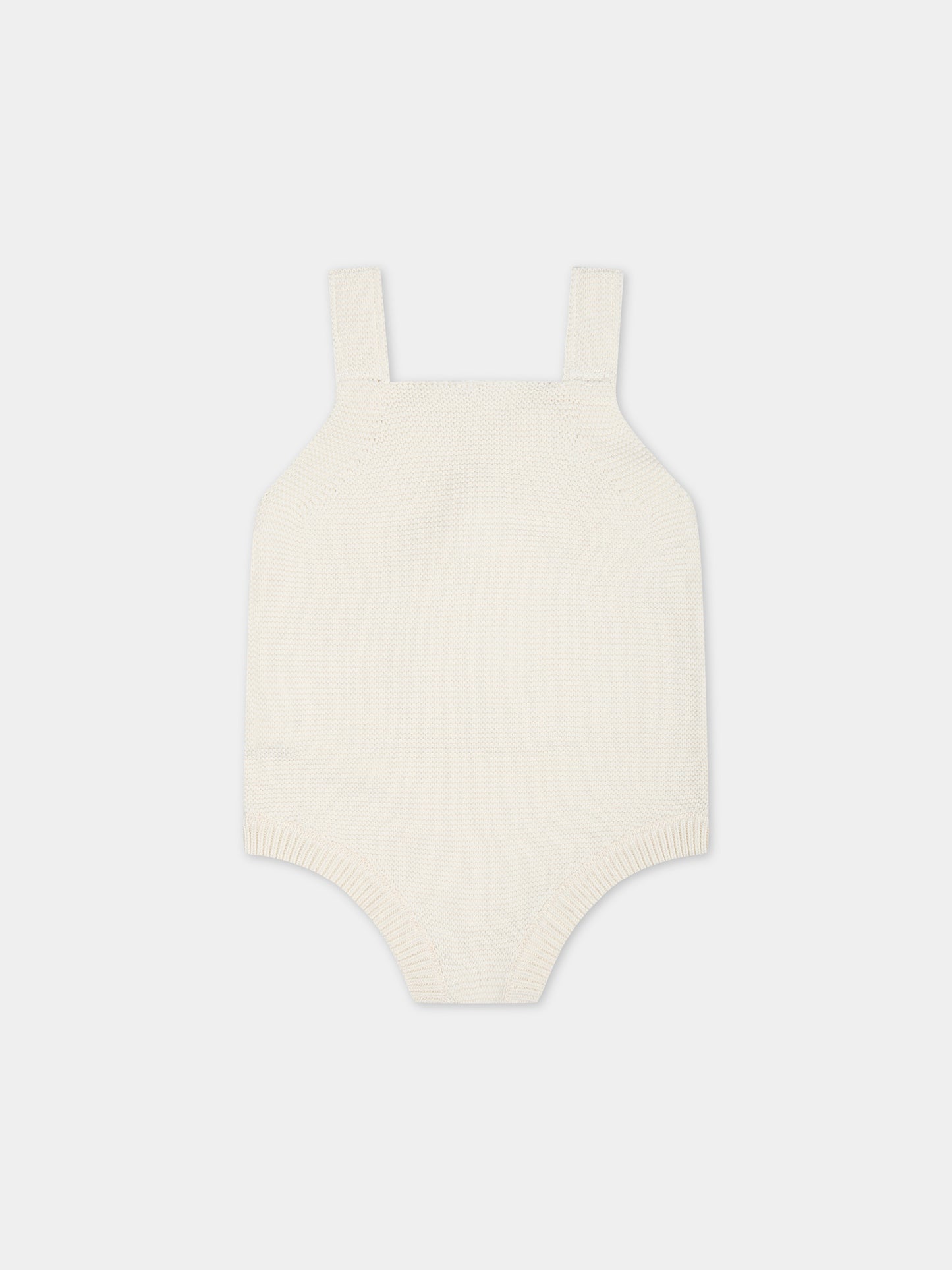 Body avorio per neonati con coccinella,Stella Mccartney Kids,TUA562 Z1877 101