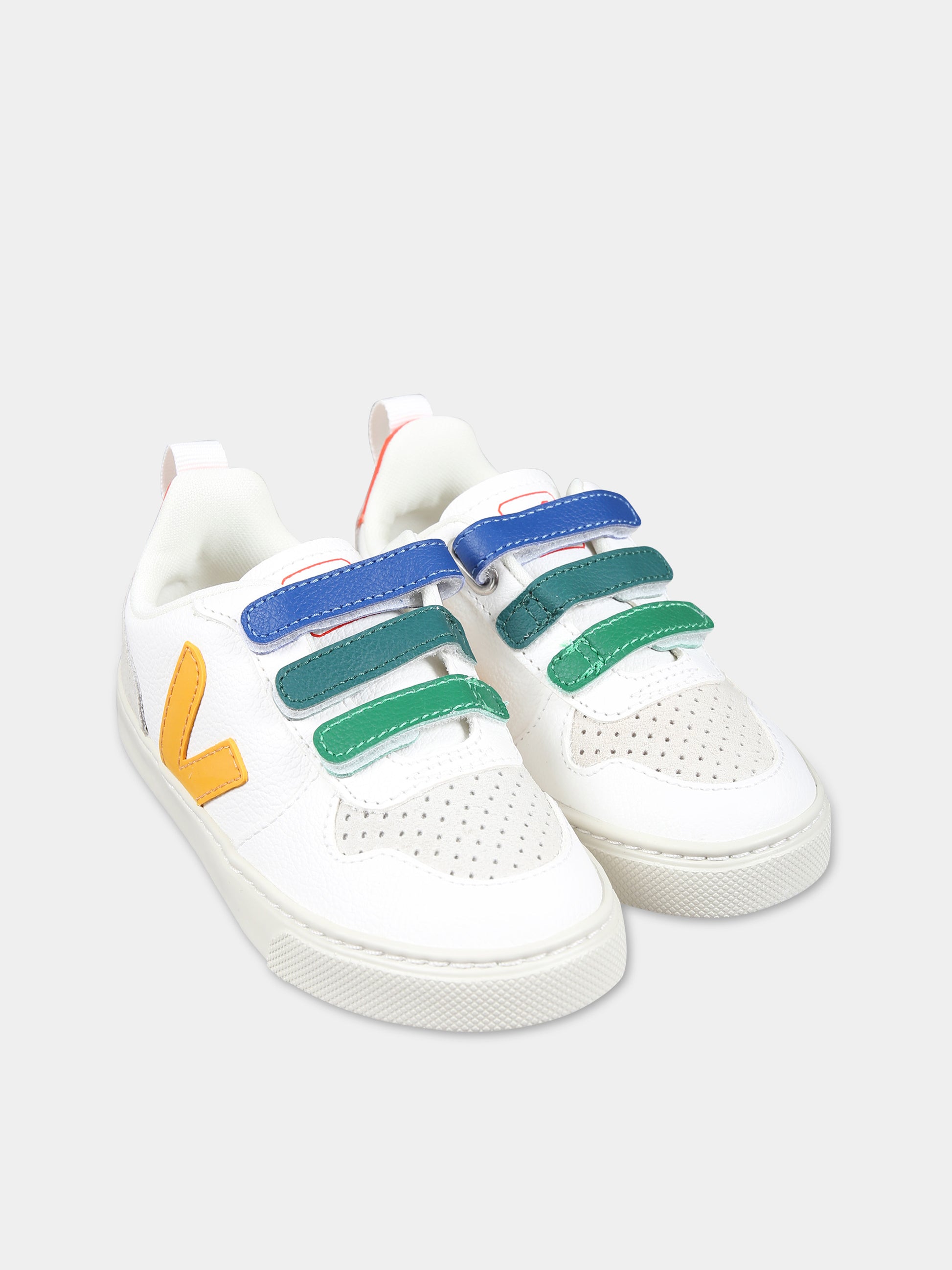 Sneakers bianche per bambini con logo,Veja,CV0502905C