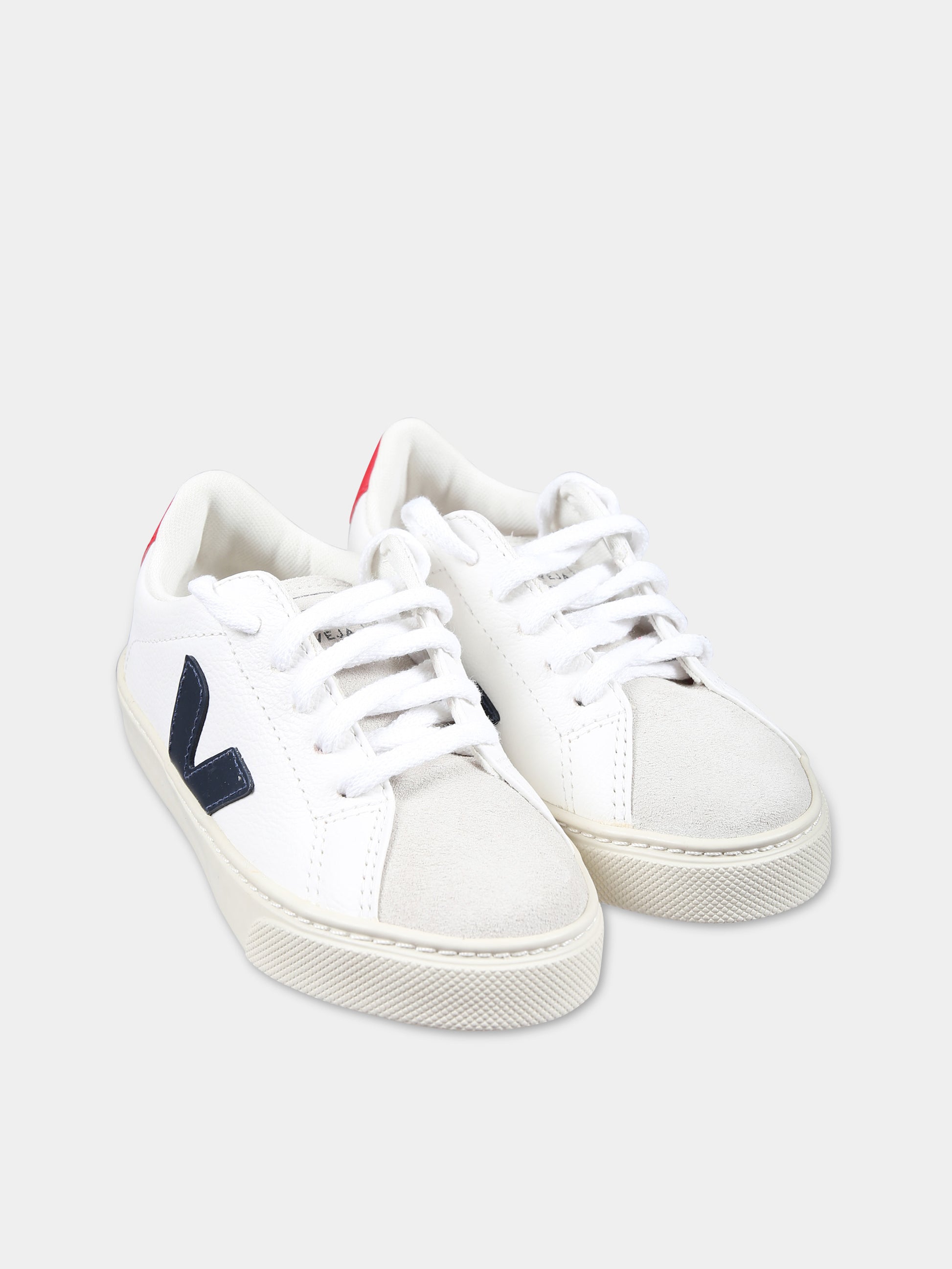 Sneakers bianche per bambini con logo,Veja,RS0512734C