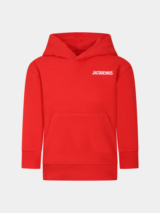 Felpa 'Le sweatshirt Jacquemus' rossa per bambini,Jacquemus,Q00028 97E
