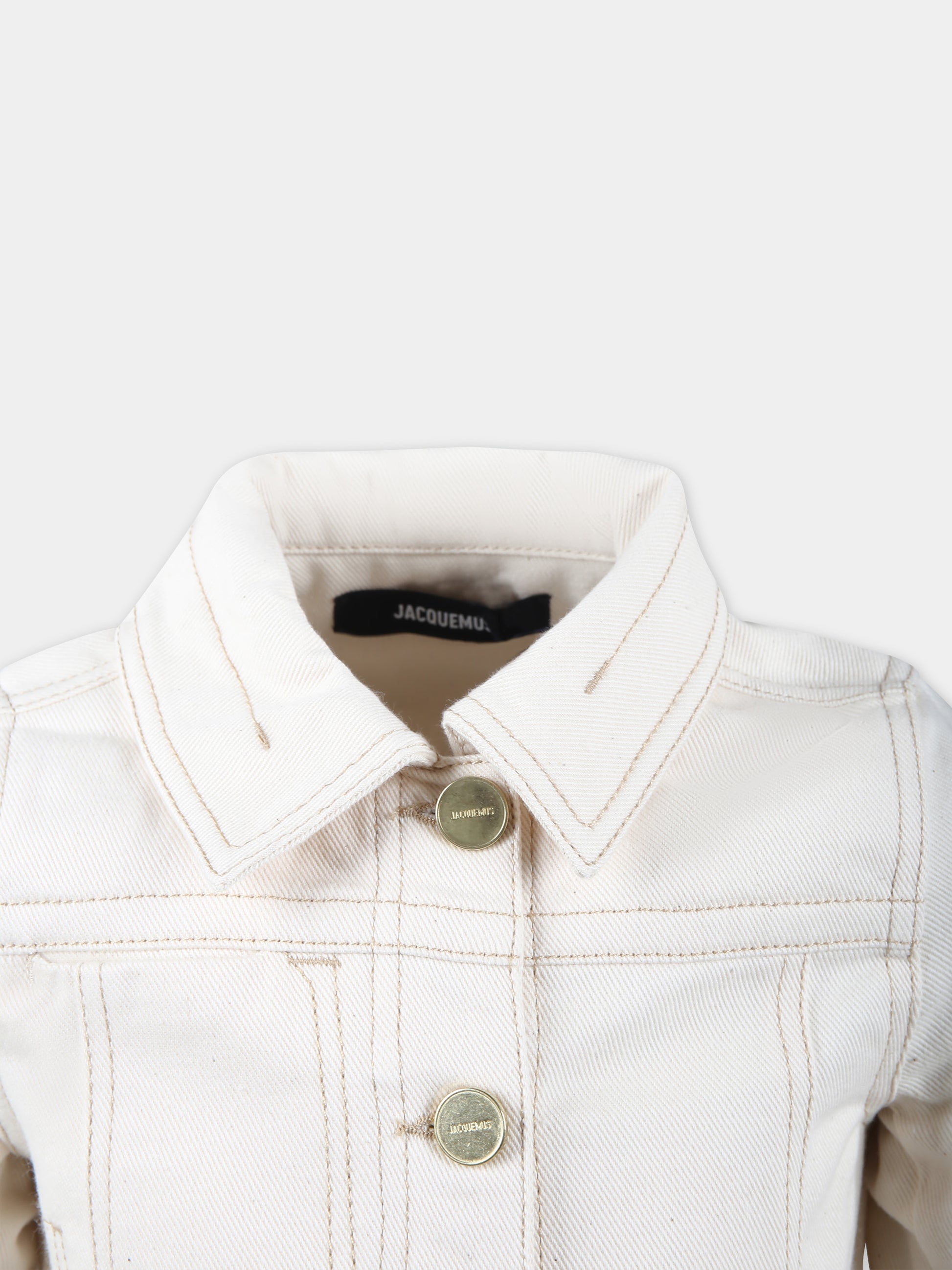 Giubbotto 'La Veste De Nimes' avorio per bambina,Jacquemus,Q00034 148