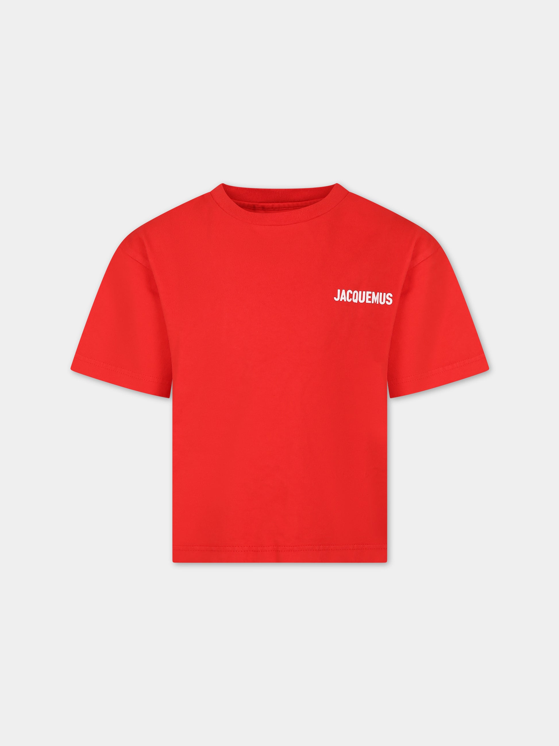 T-shirt 'Le t-shirt Jacquemus' rossa  per bambini,Jacquemus,Q00046 97E