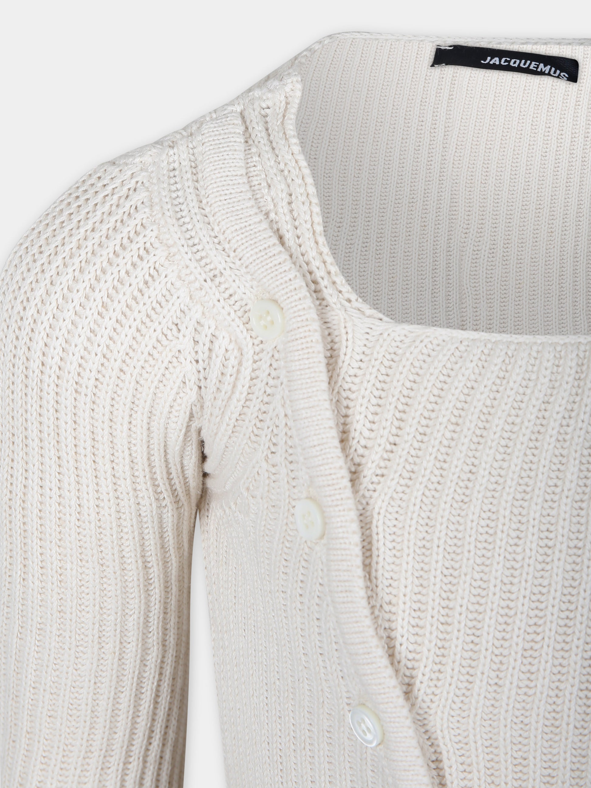 Cardigan beige 'La Maille Pau' per bambini,Jacquemus,Q00050 237