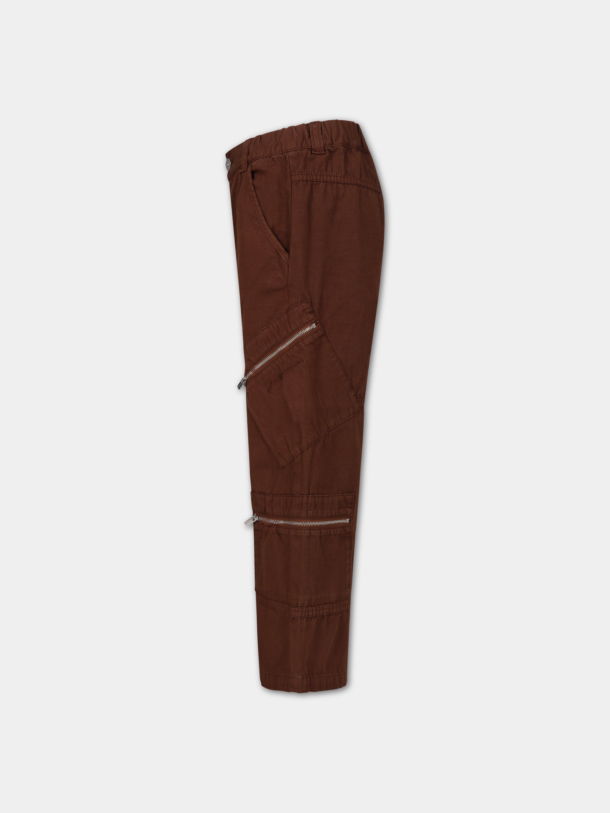 Pantaloni 'Le Cargo Marrone' marroni per bambino,Jacquemus,Q00055 33A