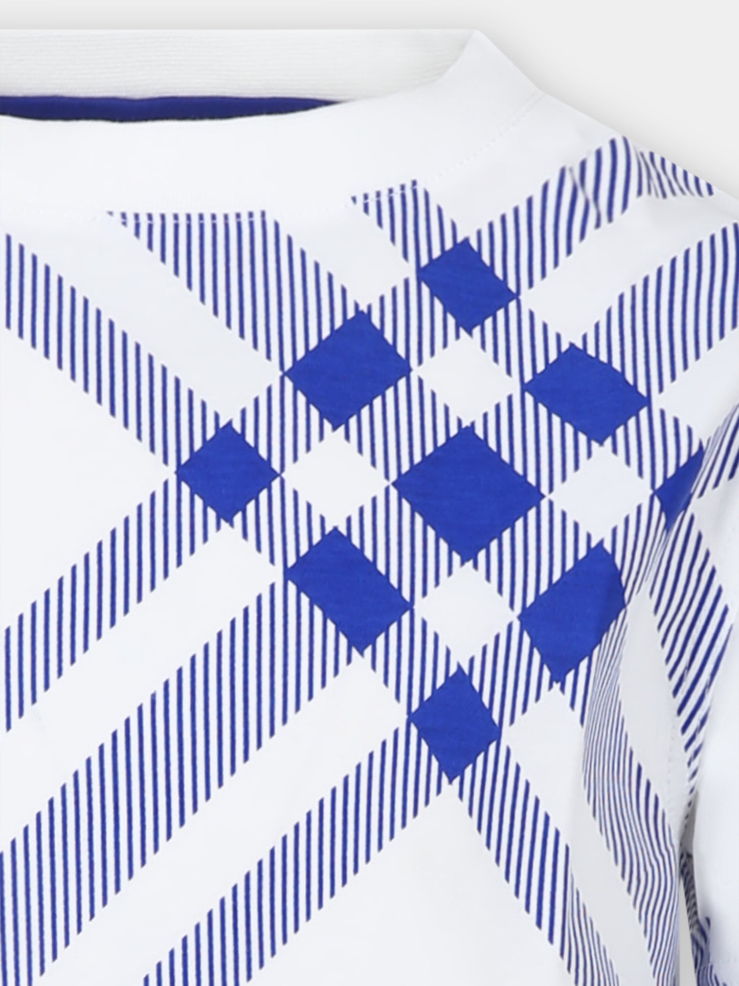 T-shirt per bambini con check all-over,Burberry Kids,8078584 B8273