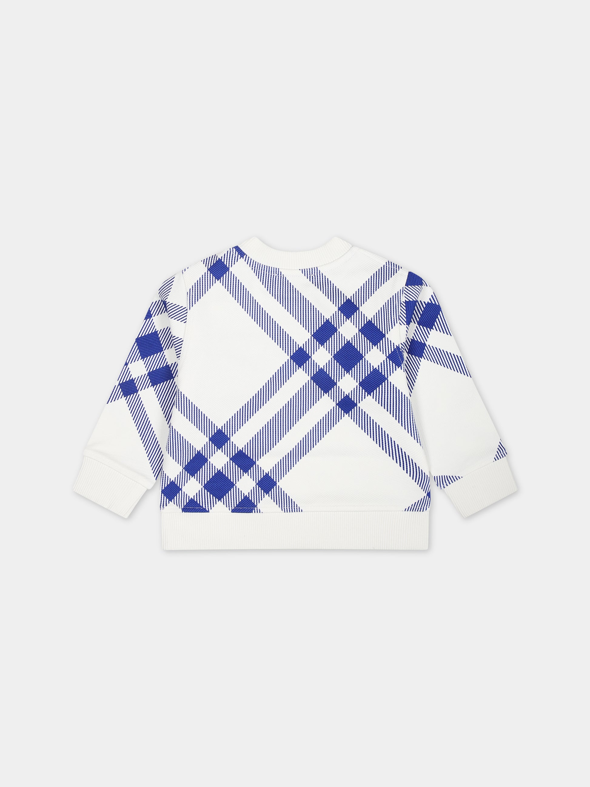 Felpa per neonato con check all-over,Burberry Kids,8081961 B8273