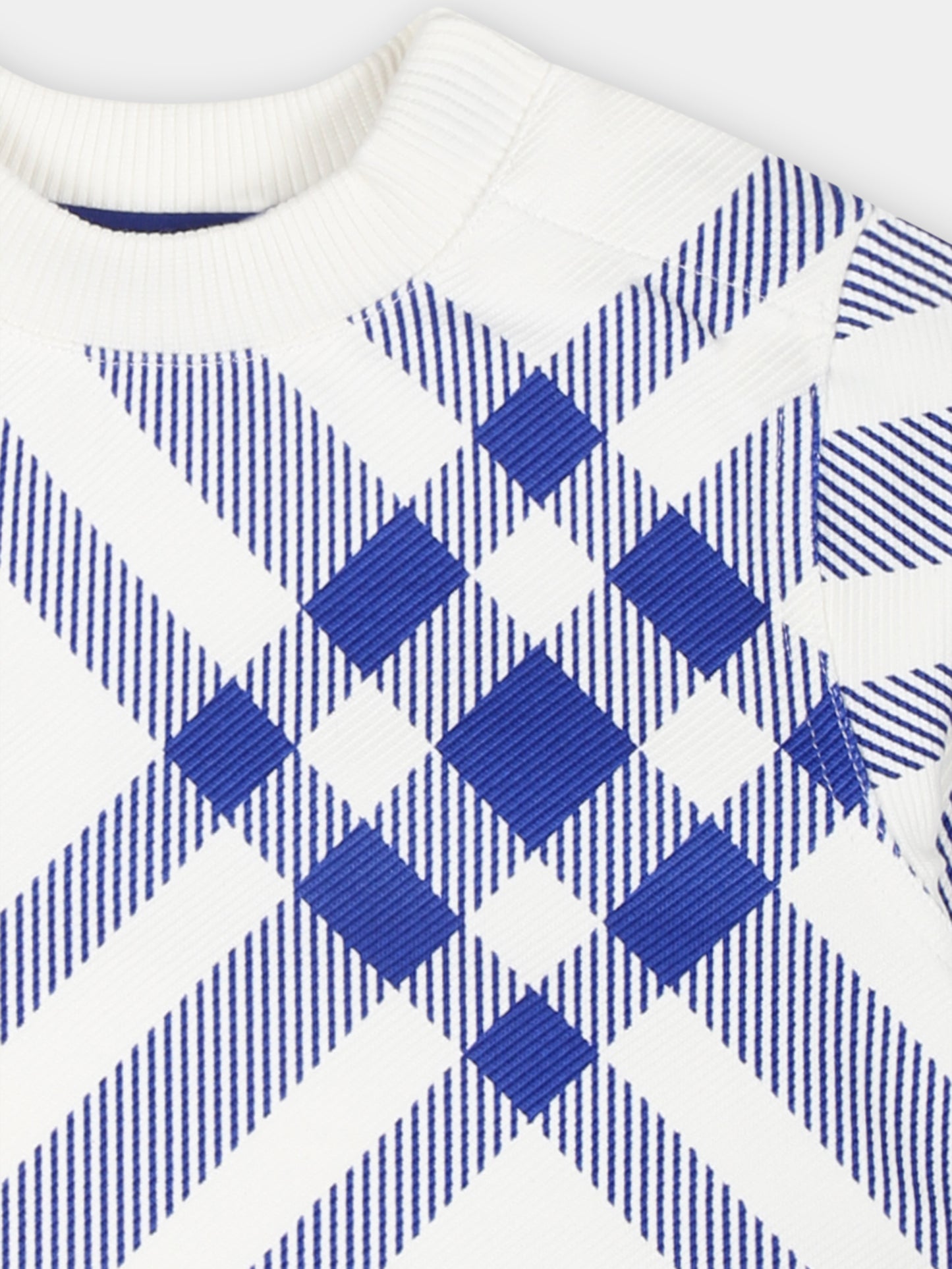 Felpa per neonato con check all-over,Burberry Kids,8081961 B8273