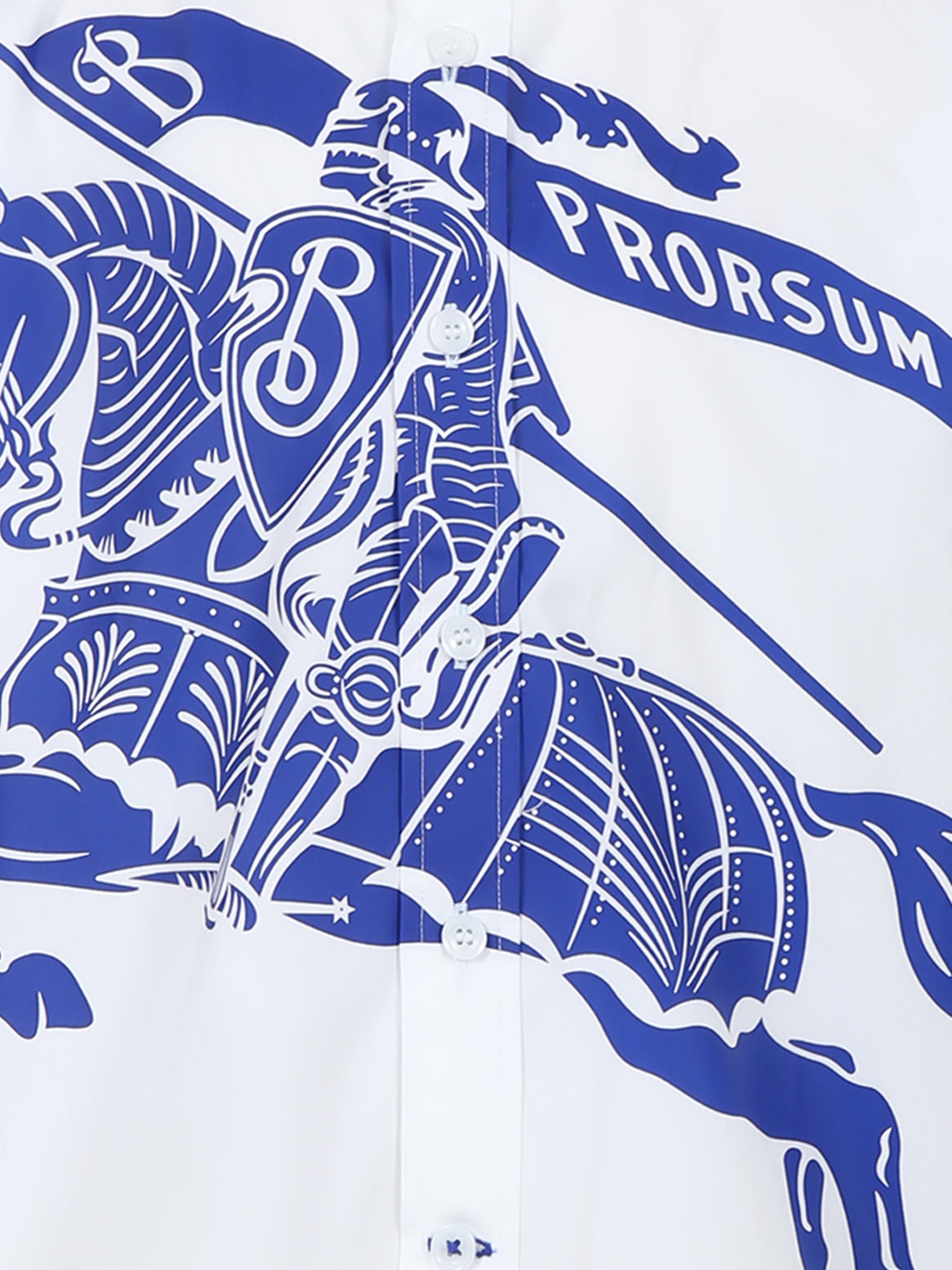 Camicia bianca per bambino con stampa,Burberry Kids,8073364 A1464