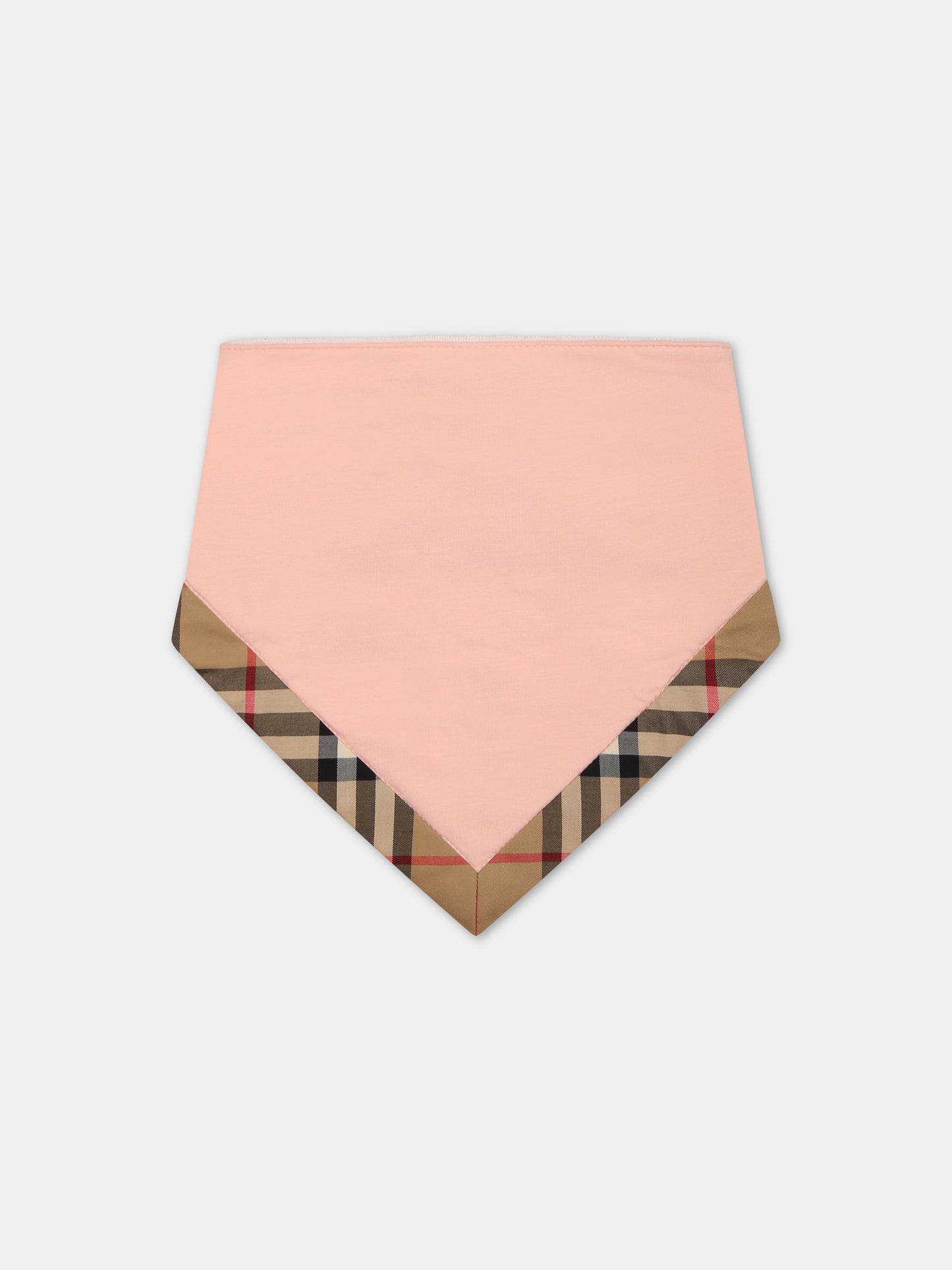 Set rosa per neonata con logo,Burberry Kids,8072046 A4378