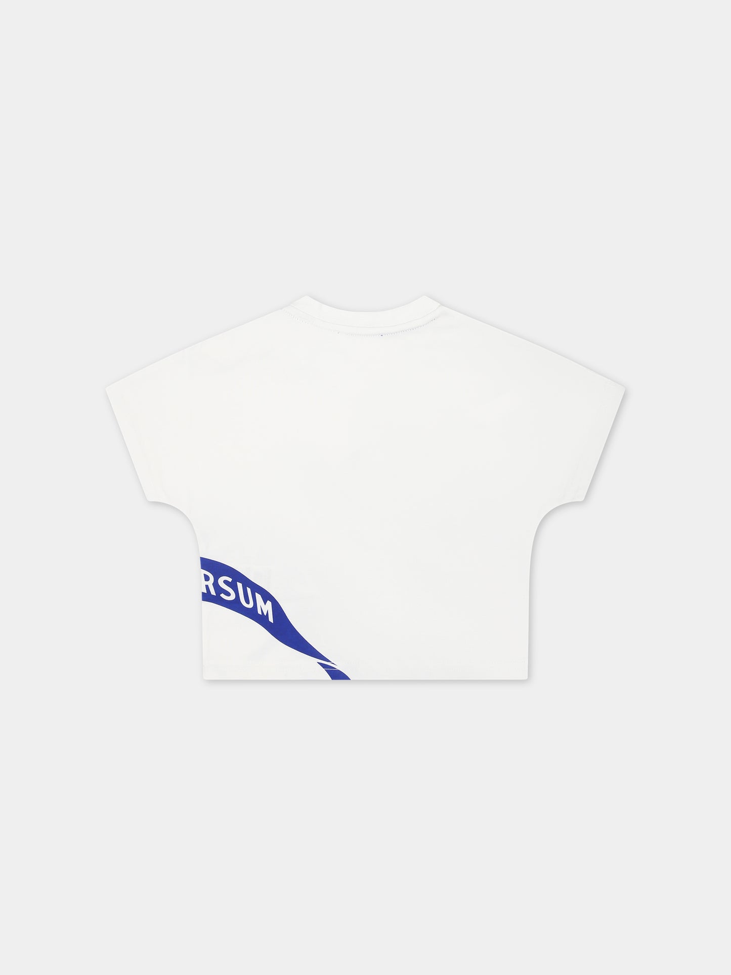 T-shirt bianca per neonata con stampa,Burberry Kids,8078325 B7347