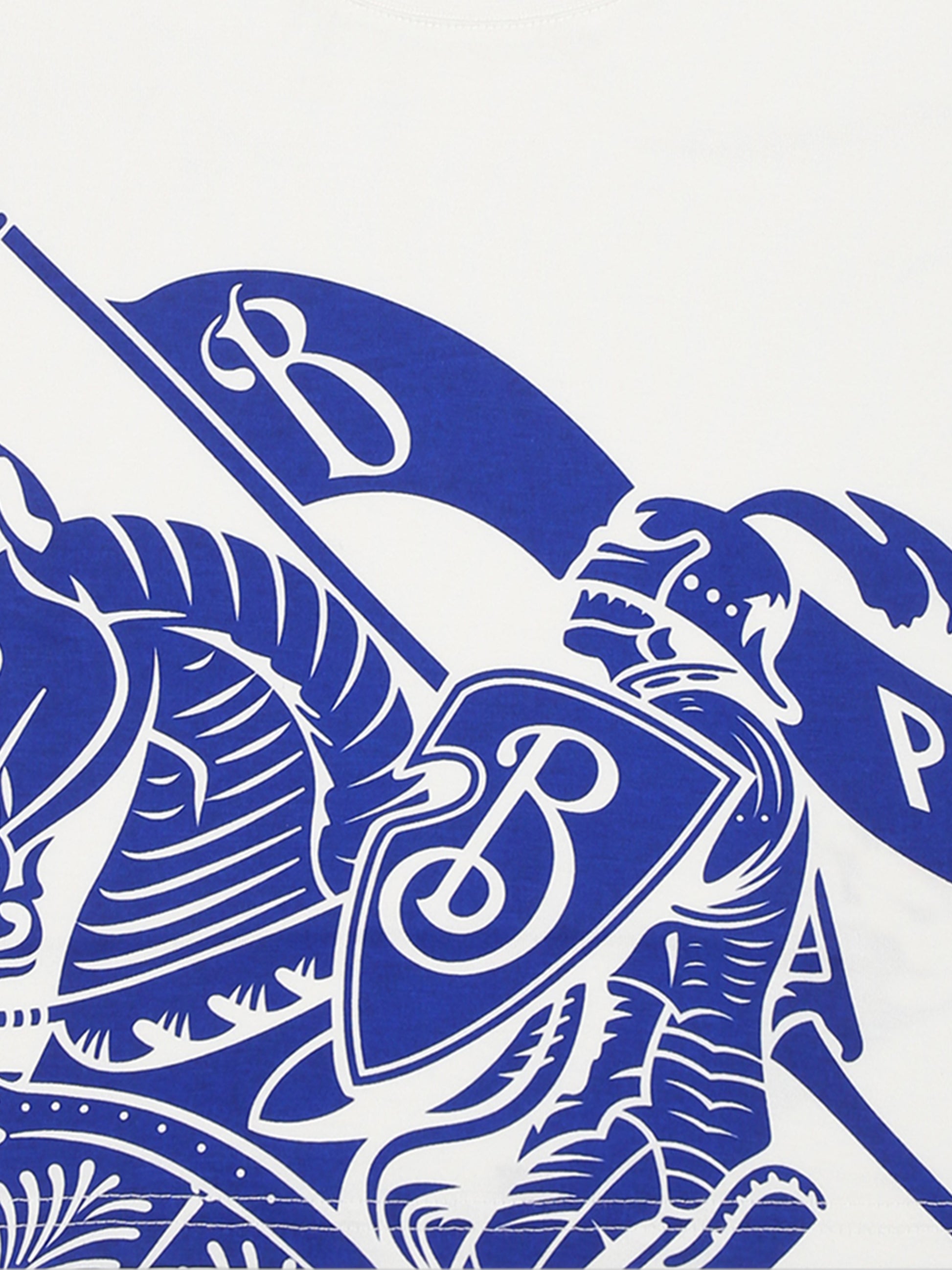 T-shirt bianca per neonata con stampa,Burberry Kids,8078325 B7347