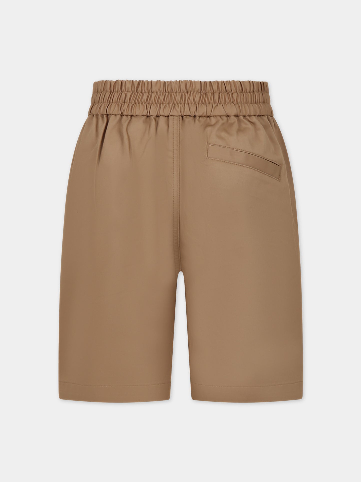 Shorts beige per bambino con logo,Burberry Kids,8078257 A7026