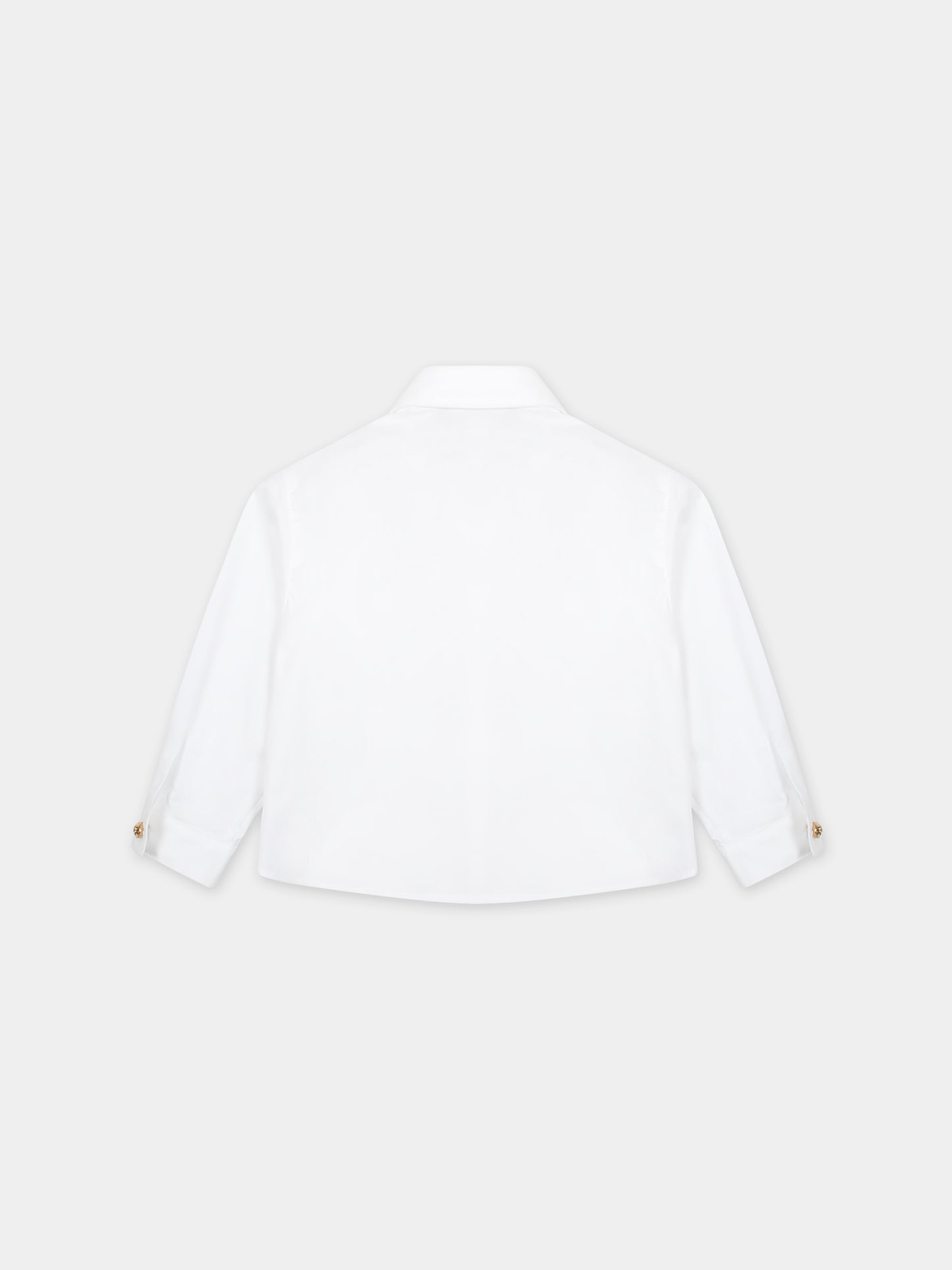 Camicia bianca per neonato con iconica Medusa,Versace,1013983 1A09715 2W110