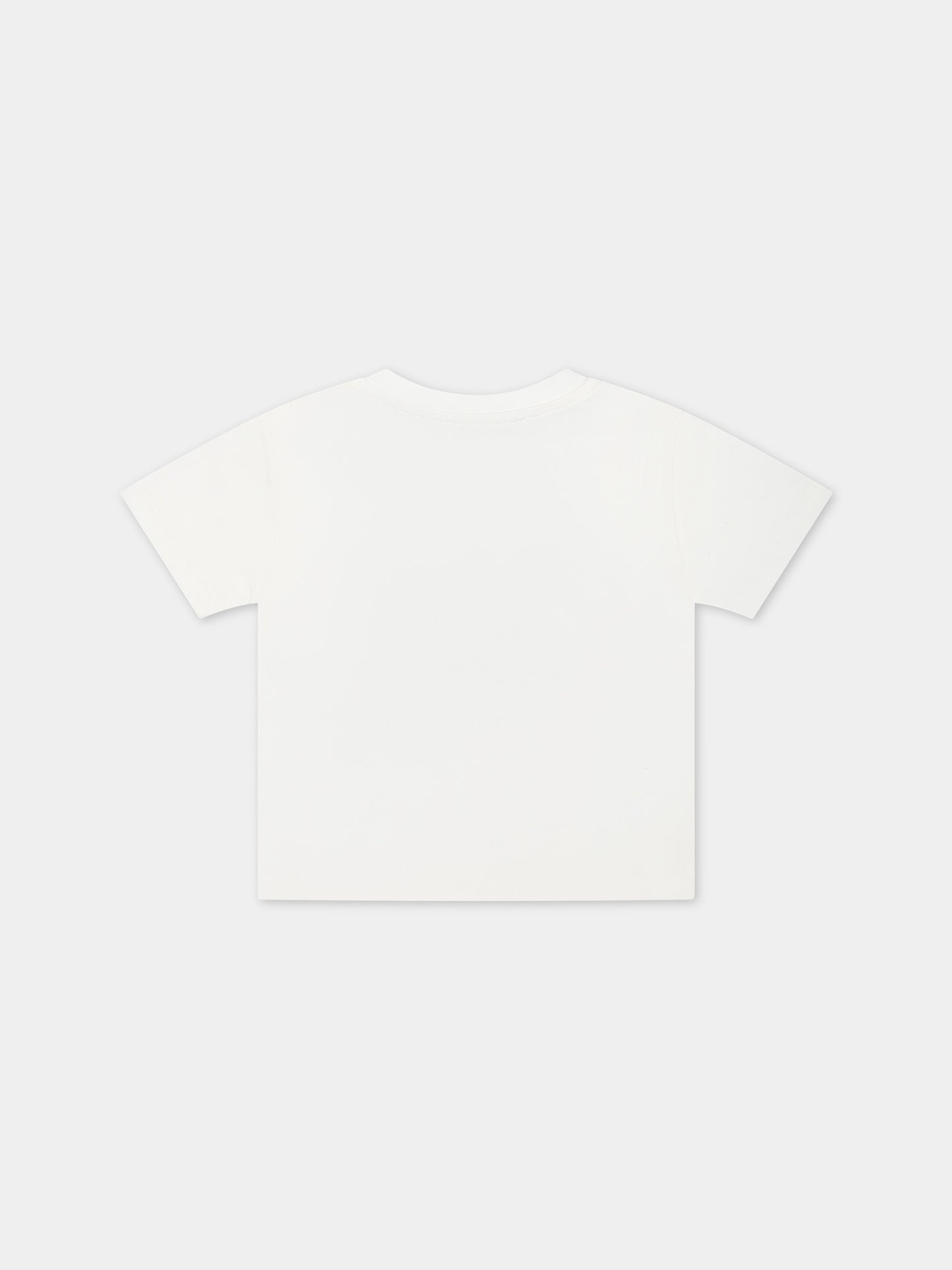 T-shirt bianca per neonato con logo Medusa,Versace,1000101 1A09942 2W070