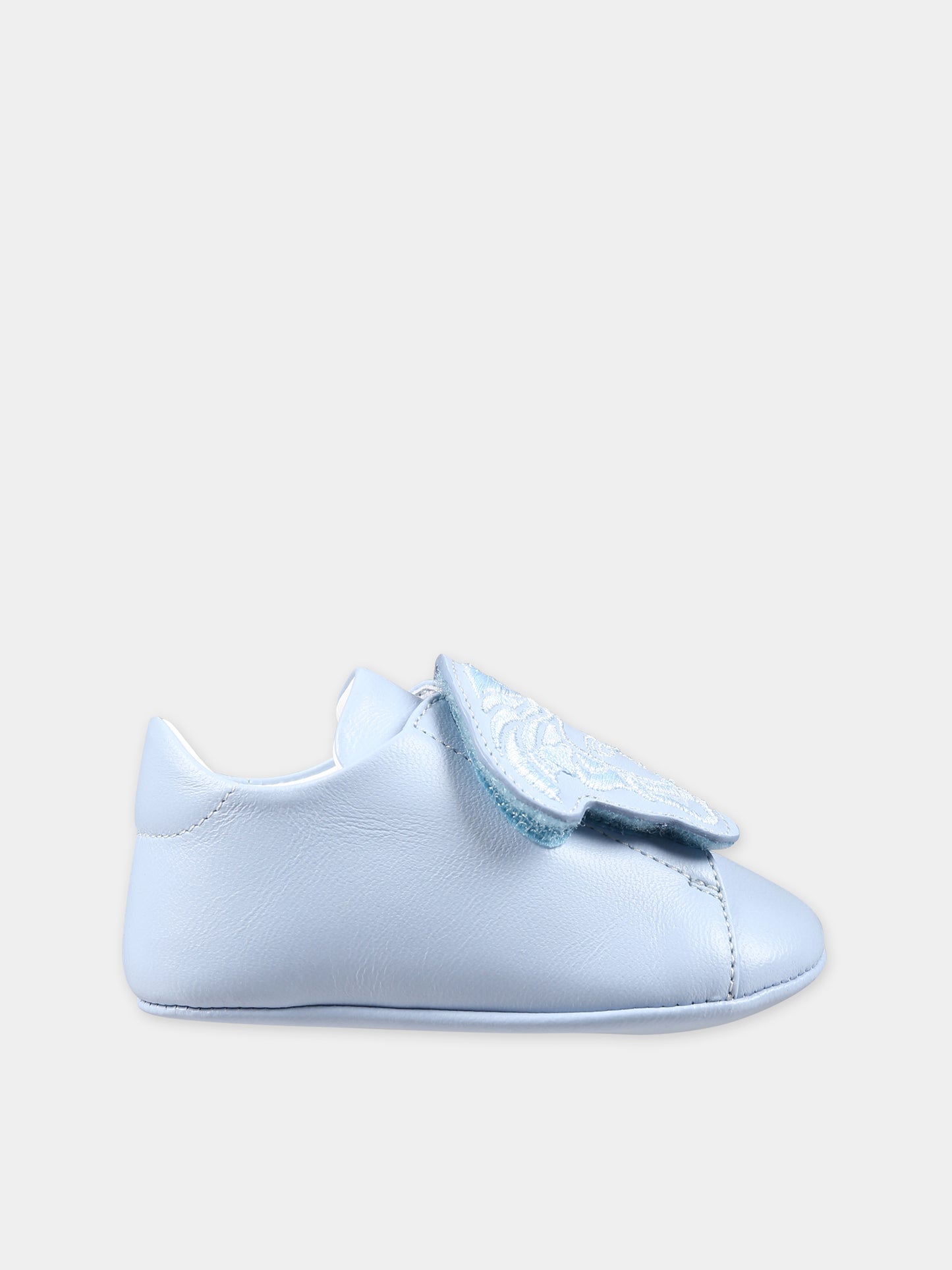 Sneakers celesti per neonati con Medusa,Versace,1013138 1A00201 1VD4V
