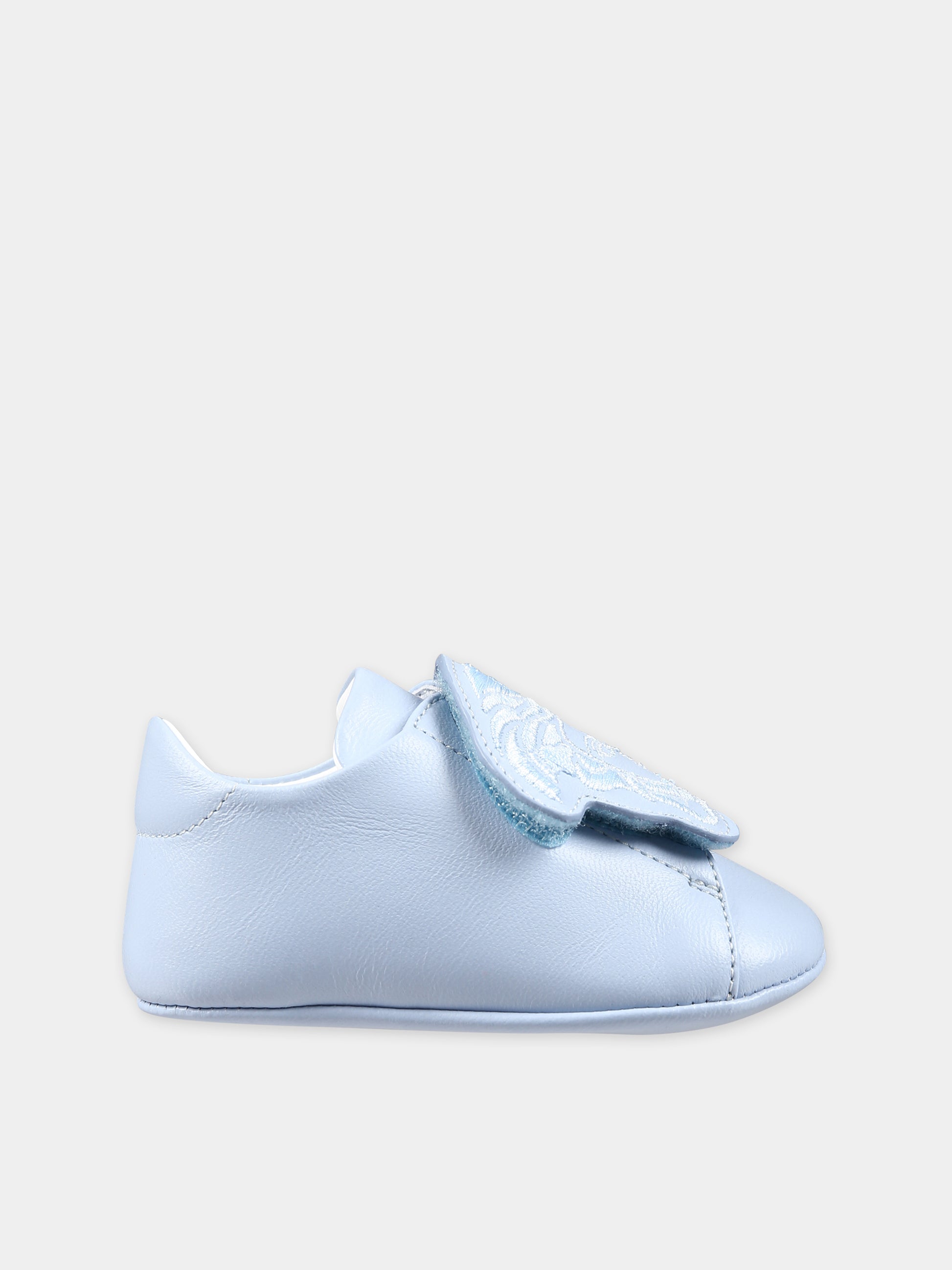 Sneakers celesti per neonati con Medusa,Versace,1013138 1A00201 1VD4V