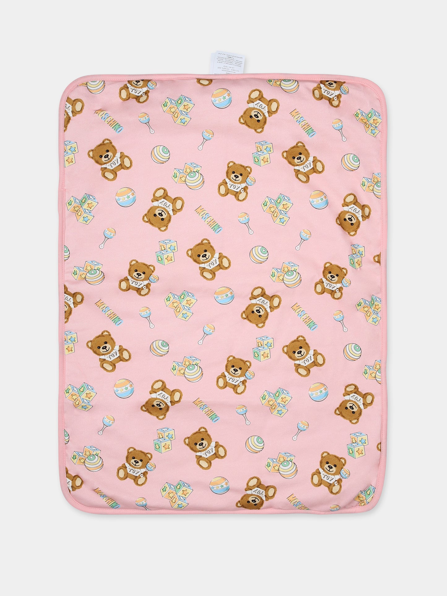 Borsa mamma rosa per neonata con Teddy Bears,Moschino Kids,MSX03D LCB34 84485