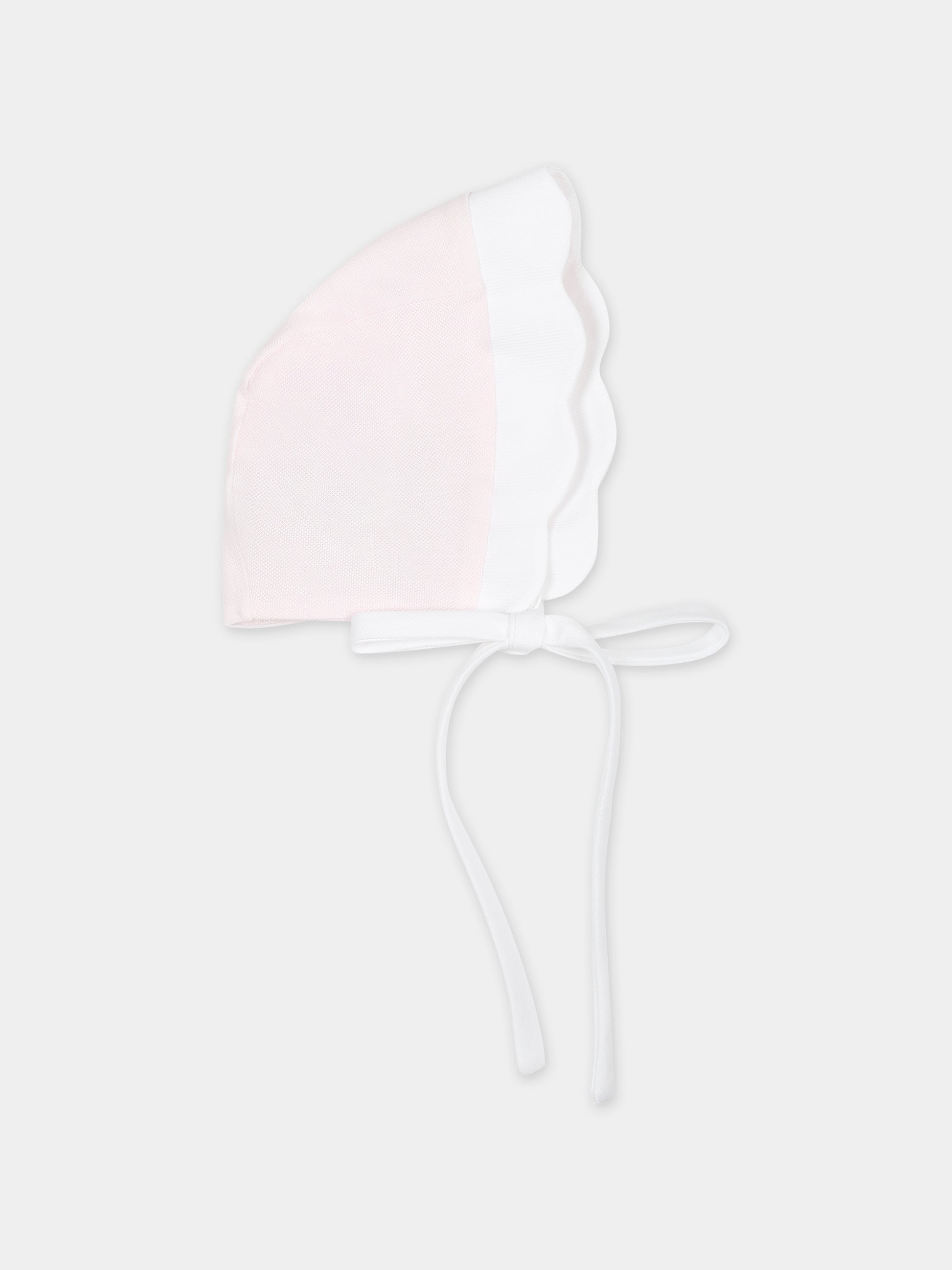 Cuffia rosa per neonata,La Stupenderia,TBCP56N03