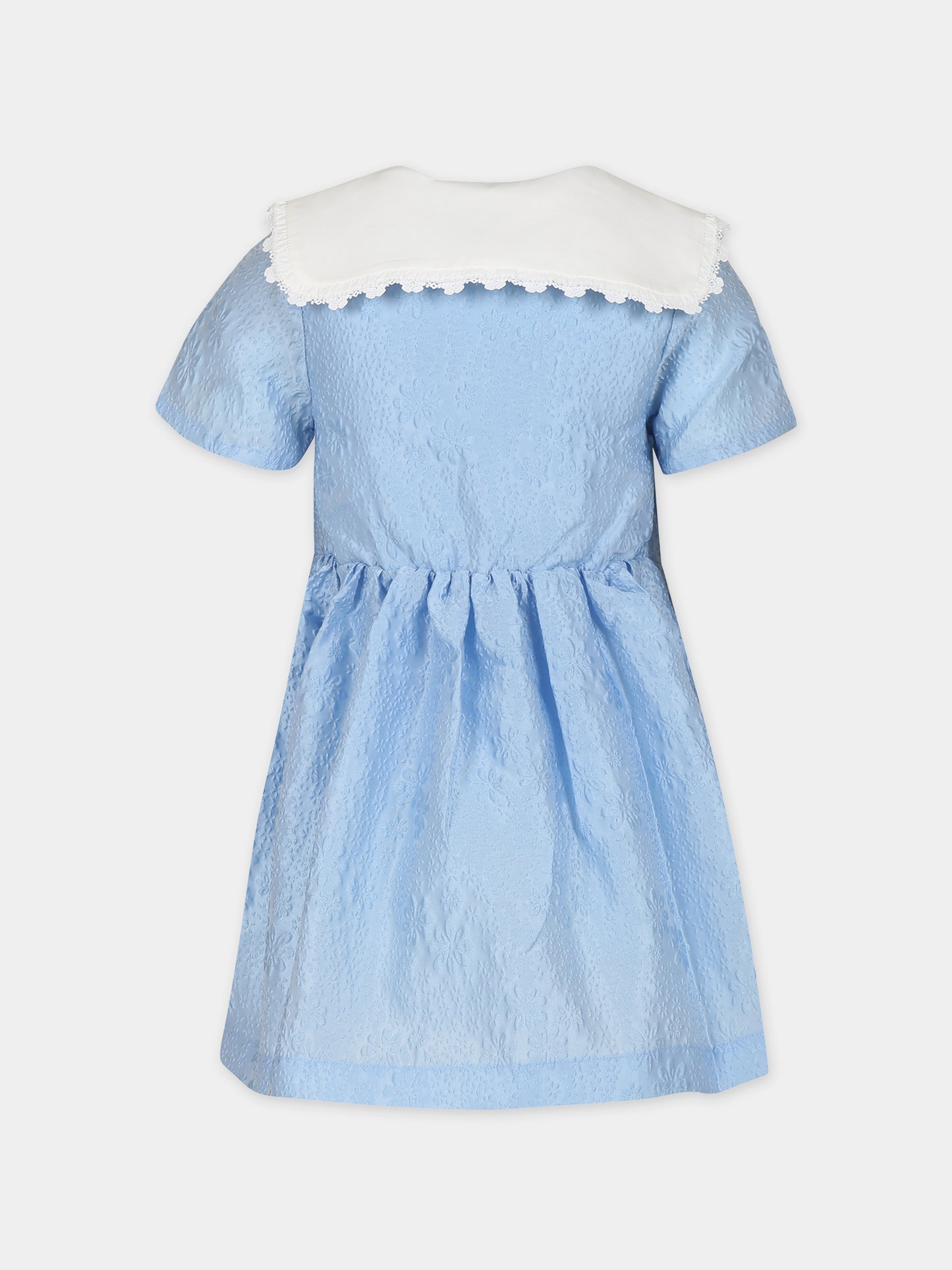 Vestito elegante celeste per bambina,Self-portrait,RS24 712S BL