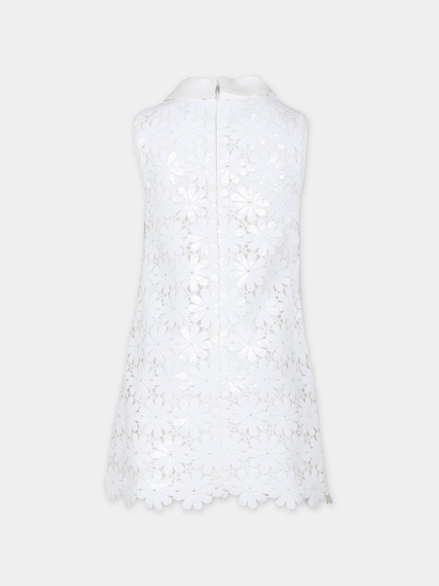 Vestito bianco per bambina in pizzo macramé,Self-portrait,RS24 728S W