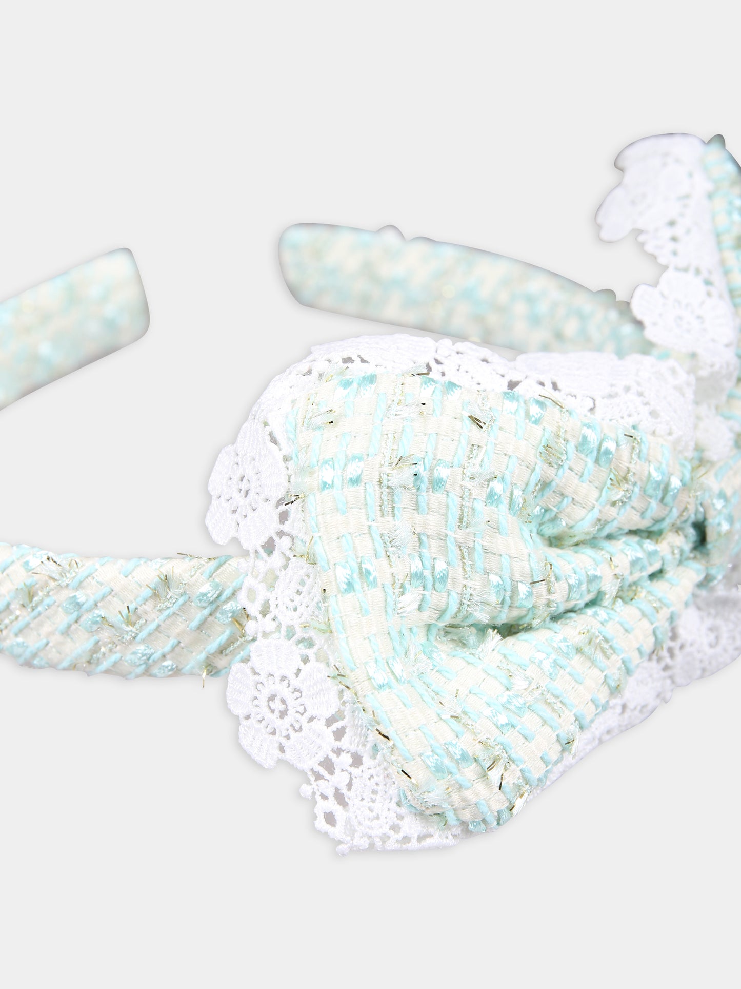 Cerchietto verde per bambina con fiocco,Self-portrait,RS24 739 G