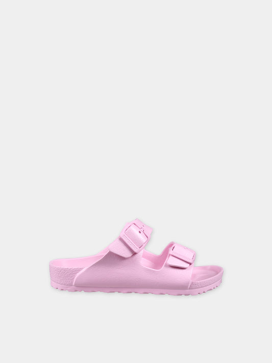 Sandali rosa Arizona Eva per bambina con logo,Birkenstock,1026649 FONDANT PINK