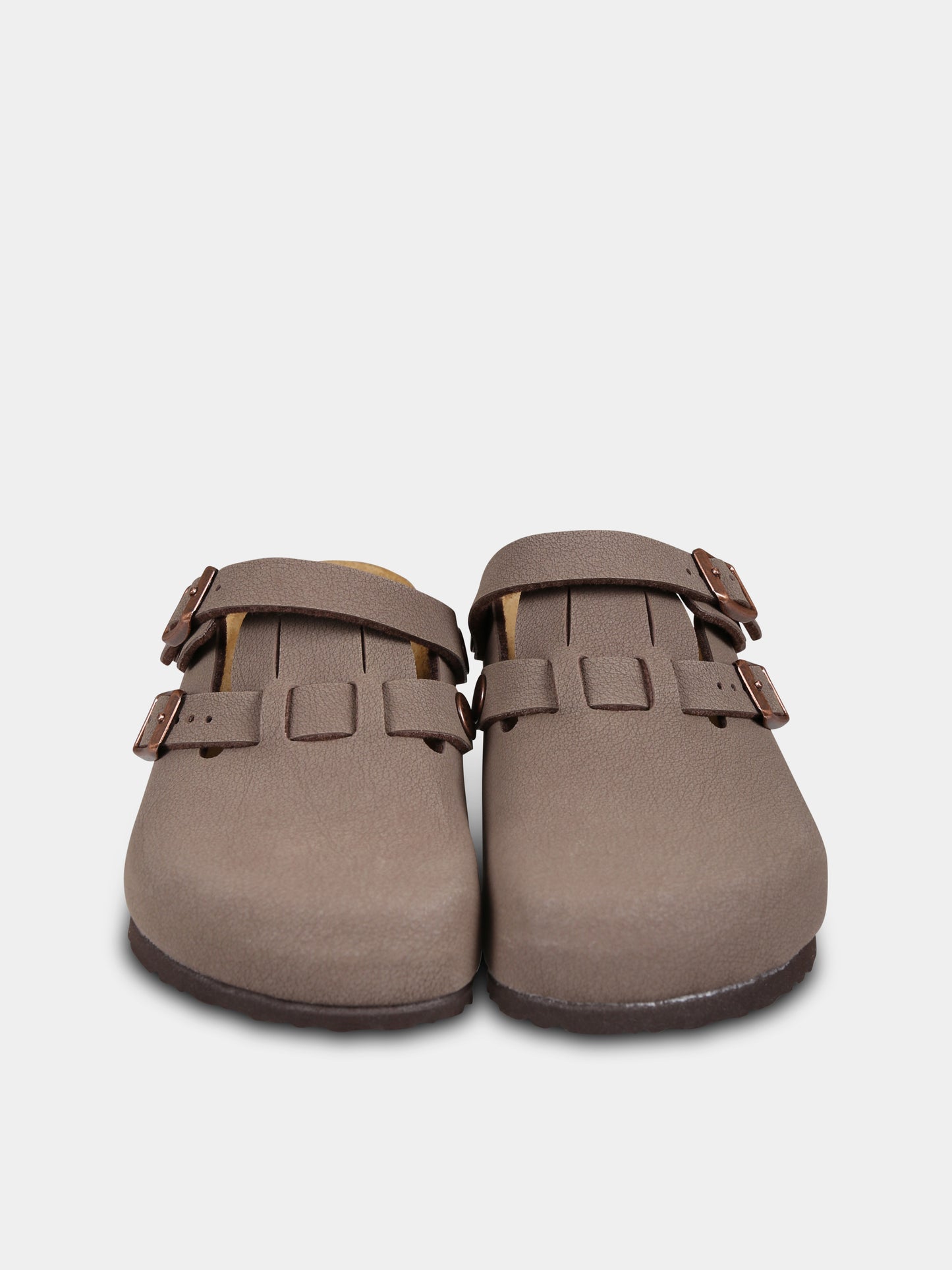 Sabot Kay marrone per bambini con logo,Birkenstock,1011408 MOCHA