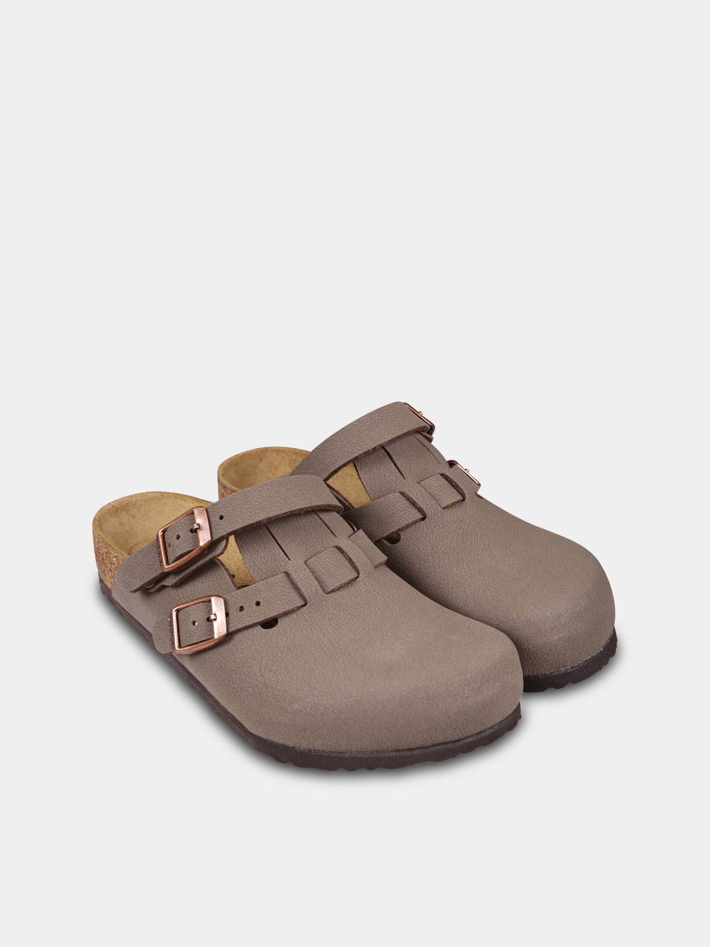 Sabot Kay marrone per bambini con logo,Birkenstock,1011408 MOCHA