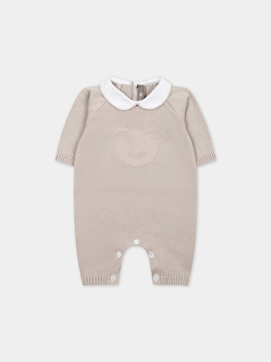 Tutina beige per neonati,Little Bear,8119 CORDA