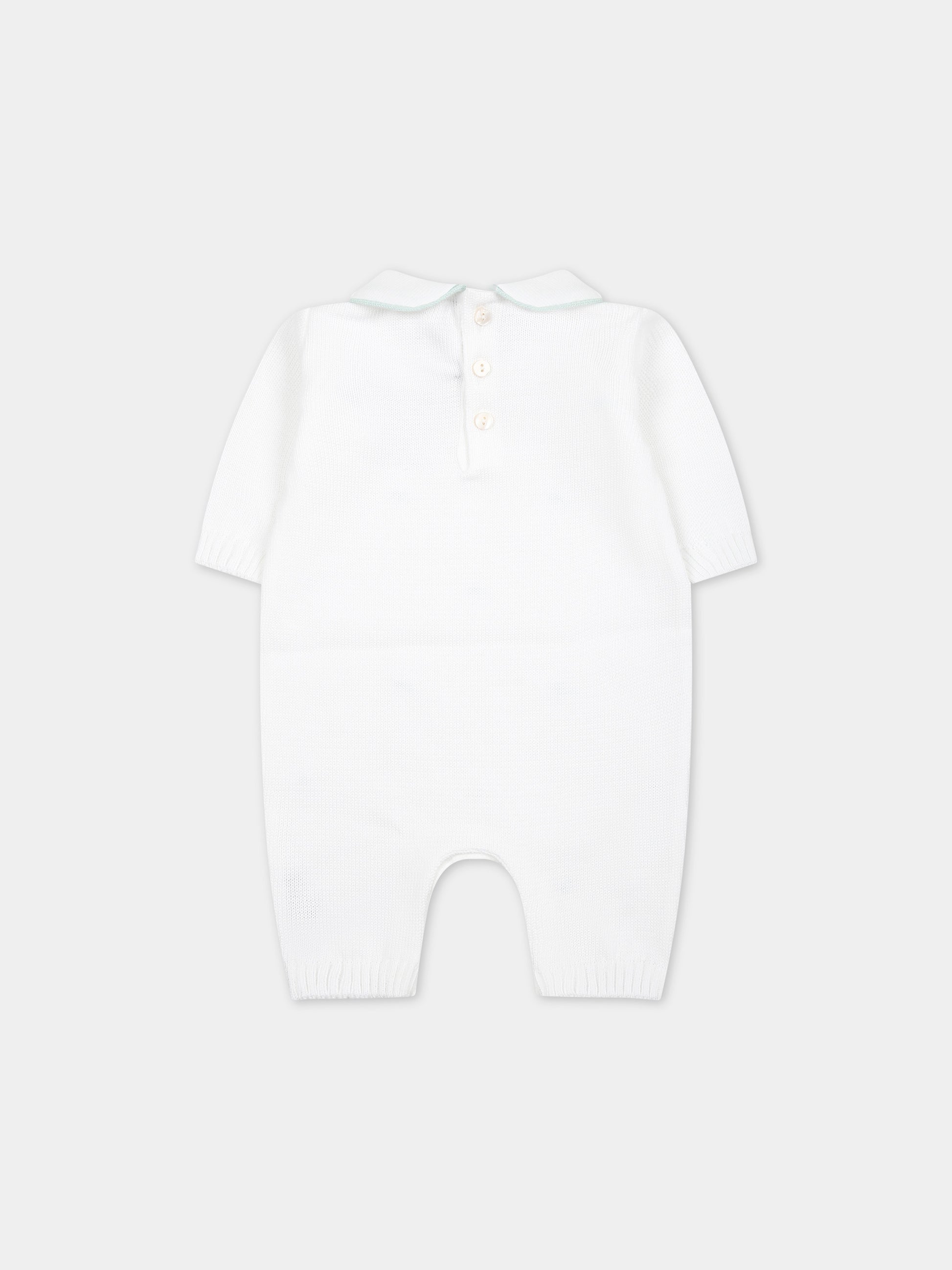 Tutina bianca per neonati,Little Bear,8113 BIANCO/MENTA