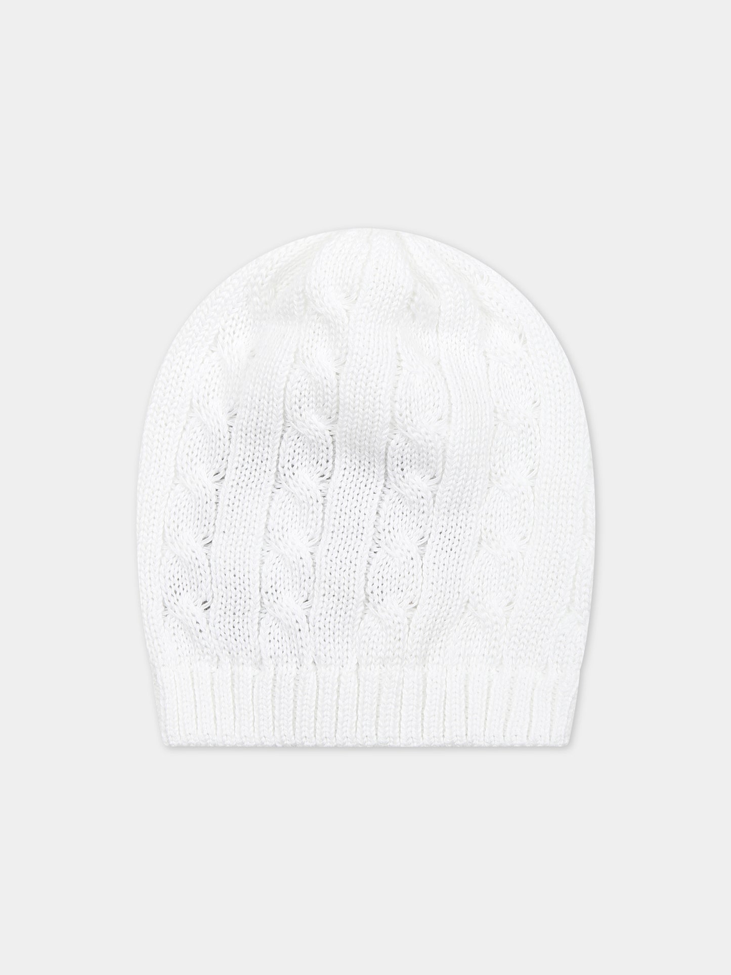 Cappello bianco per neonati,Little Bear,8127 BIANCO