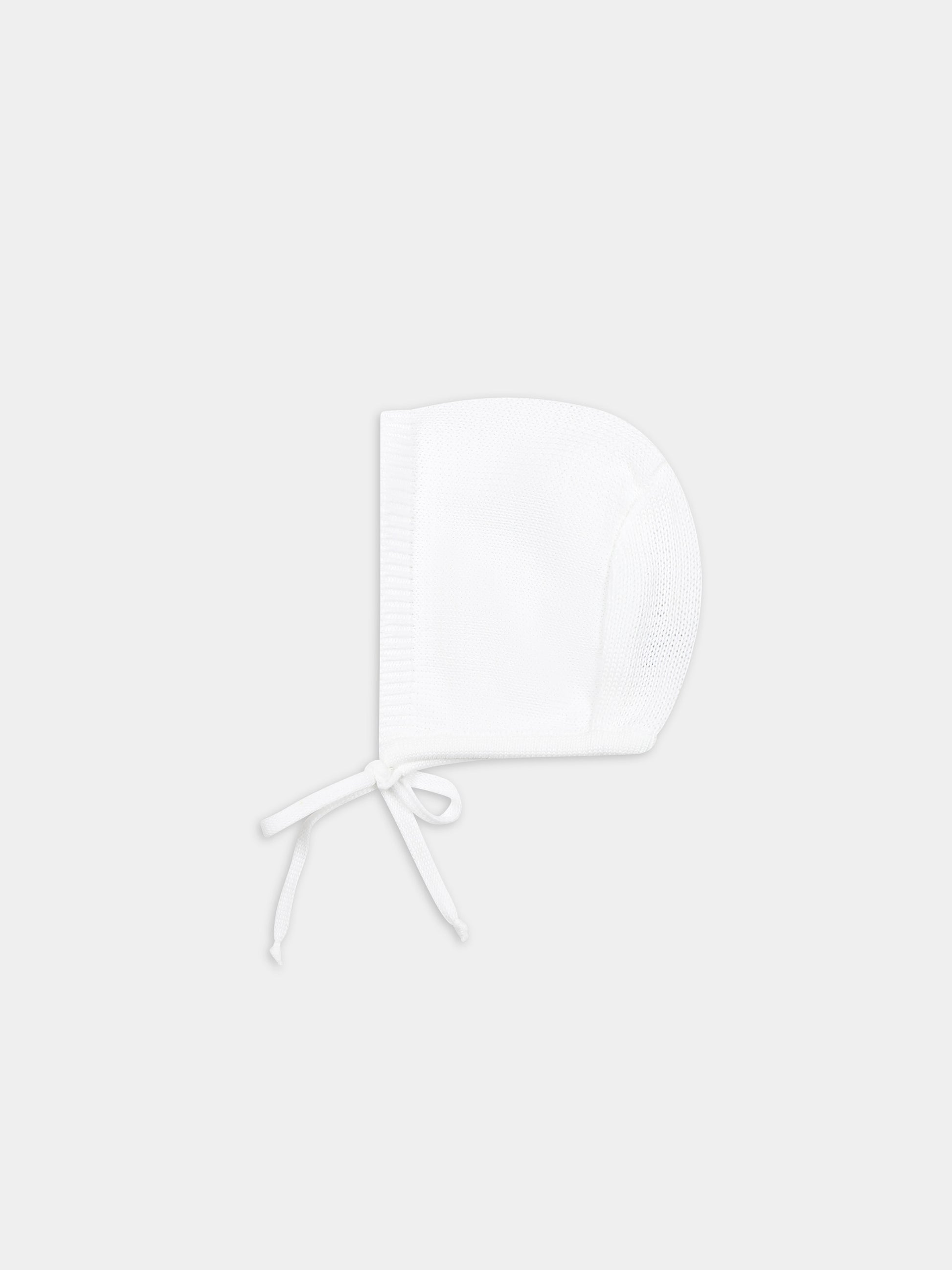 Cappello bianco per neonata,Little Bear,8129 BIANCO