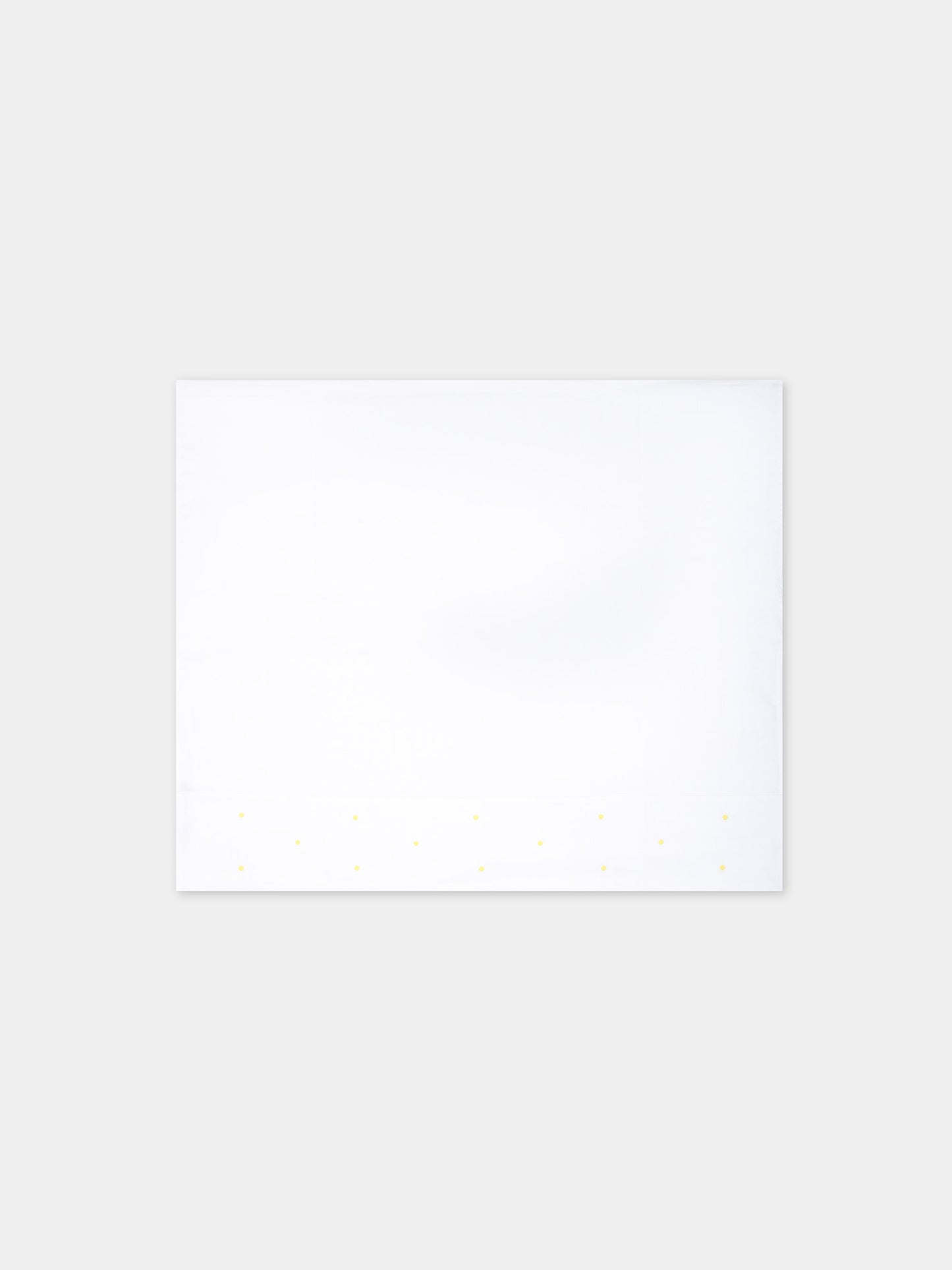 Lenzuolo bianco per neonati con pois gialli,Little Bear,2040 BIANCO/GIALLO