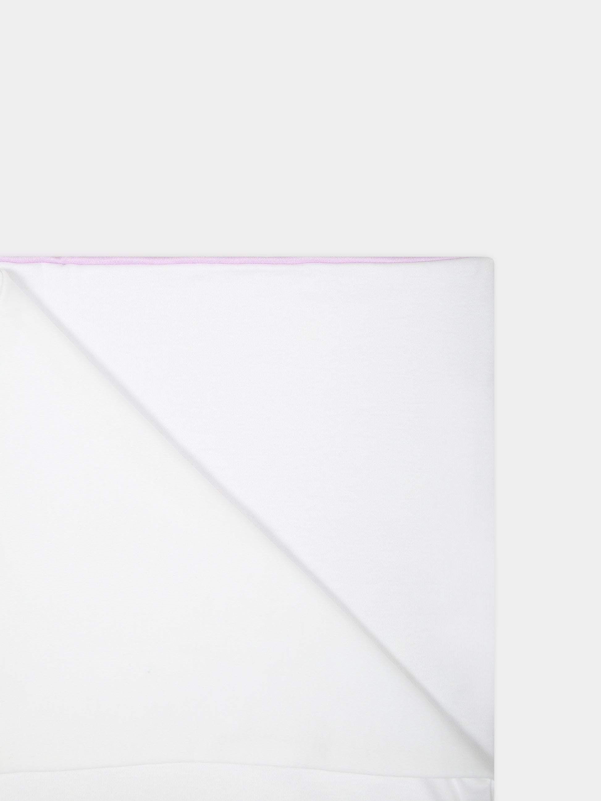 Coperta bianca per neonata con margherite,Monnalisa,35C012 3000 9965