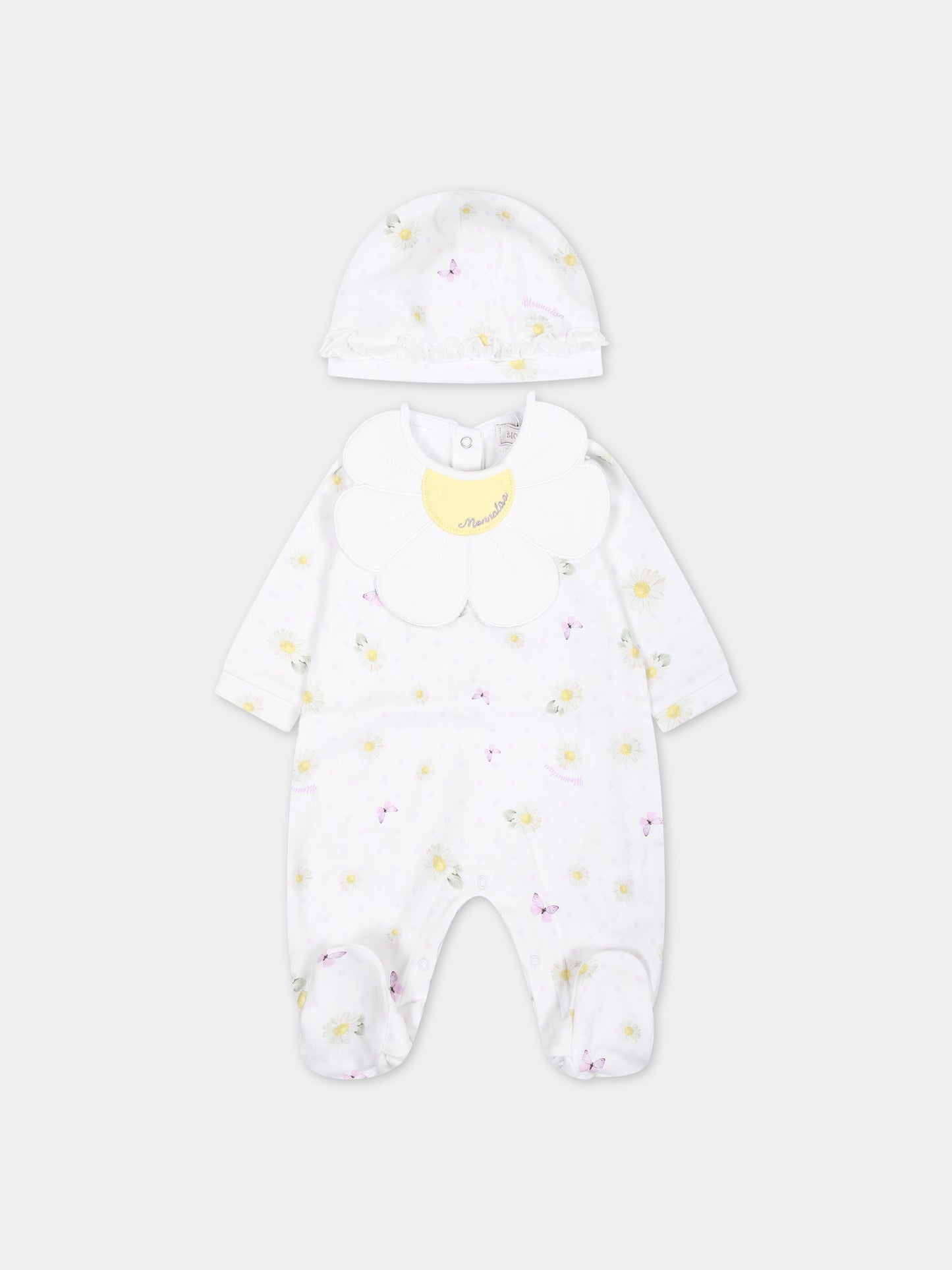 Set bianco per neonata,Monnalisa,35C510 3720 0099