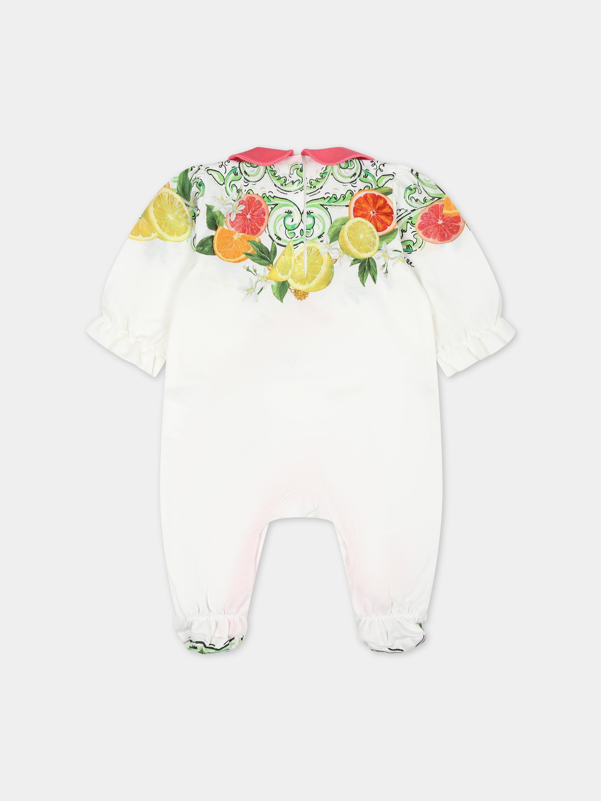 Set tutina bianca per neonata,Dolce & Gabbana Kids,L2JOY9 G7M6B HV5AN