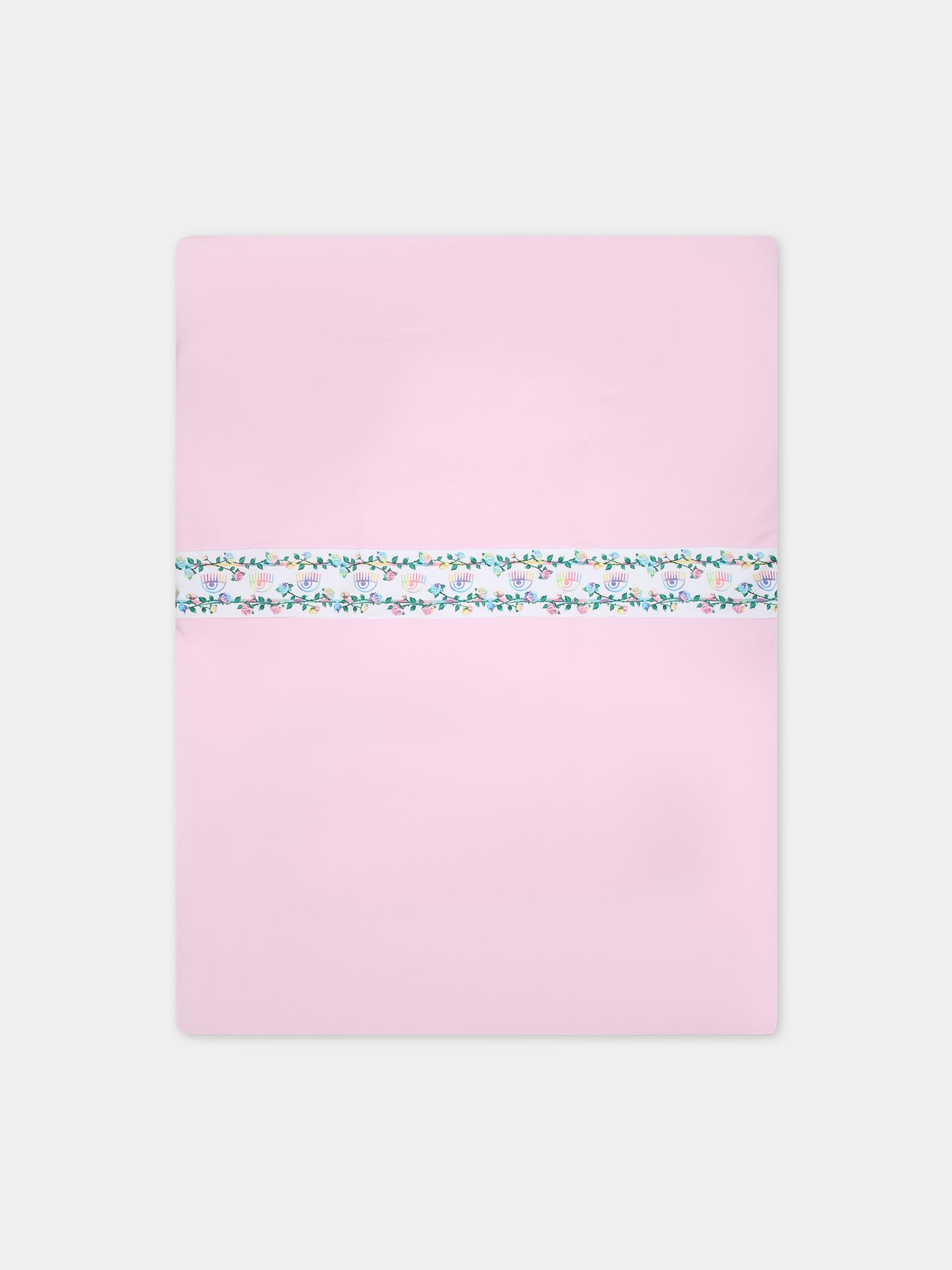 Coperta rosa per neonata con eyes flirting e rose,Chiara Ferragni Collection,55C002 3000 090F