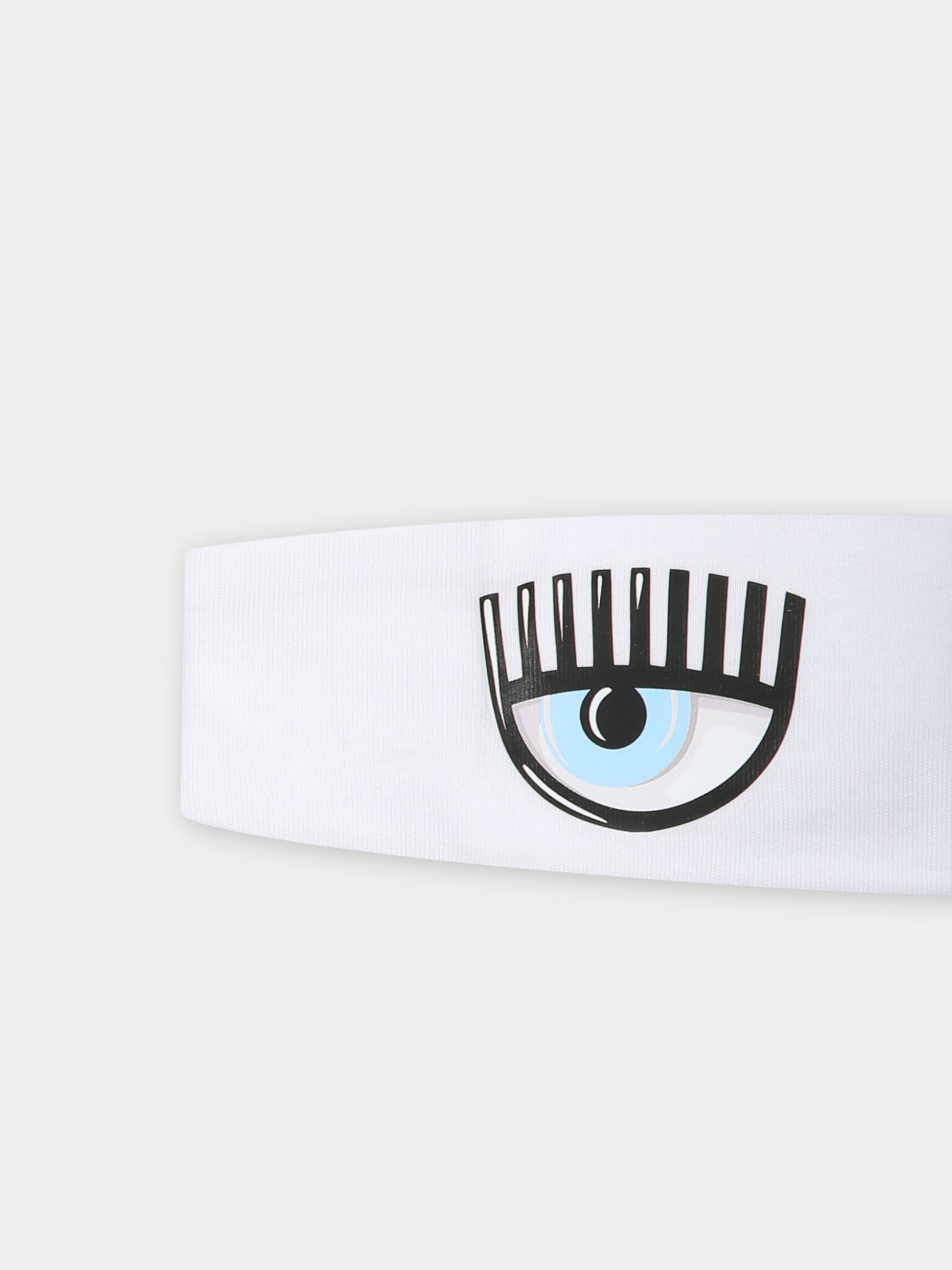 Fascia bianca per neonata con con eyes flirting,Chiara Ferragni Collection,53C001 3021 0099